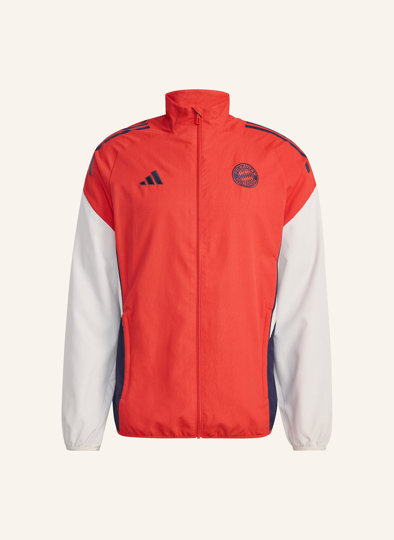 adidas FC BAYERN TIRO 25 PRÄSENTATIONSJACKE: ROT