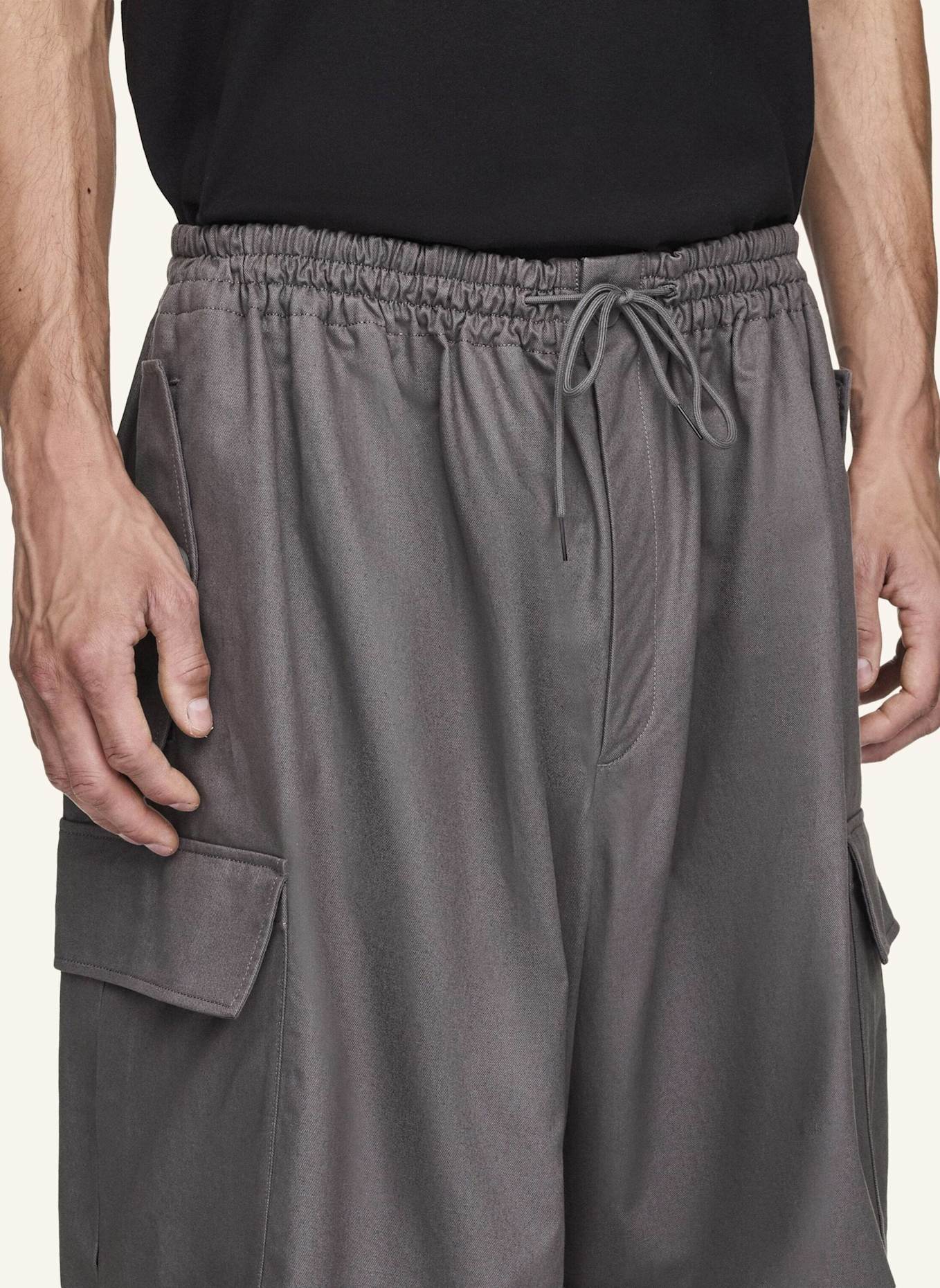 Y-3 Y-3 UT TWILL CARGOHOSE: GRAU