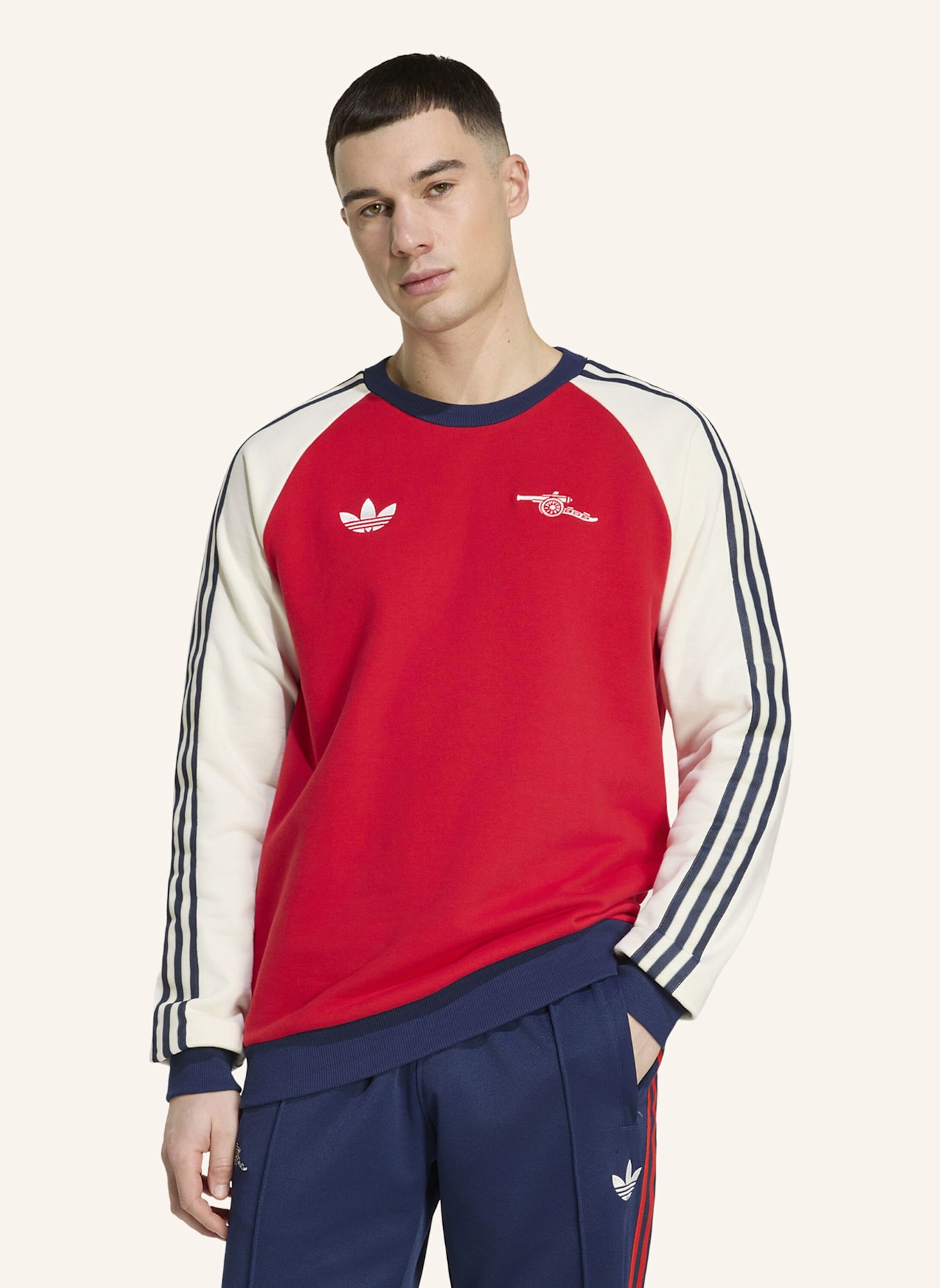 adidas ARSENAL FC OG CREW SWEATSHIRT: ROT/ WEISS