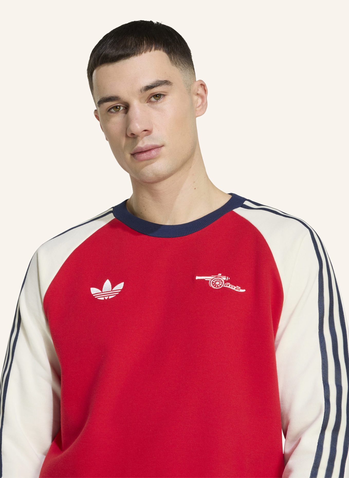 adidas ARSENAL FC OG CREW SWEATSHIRT: ROT/ WEISS