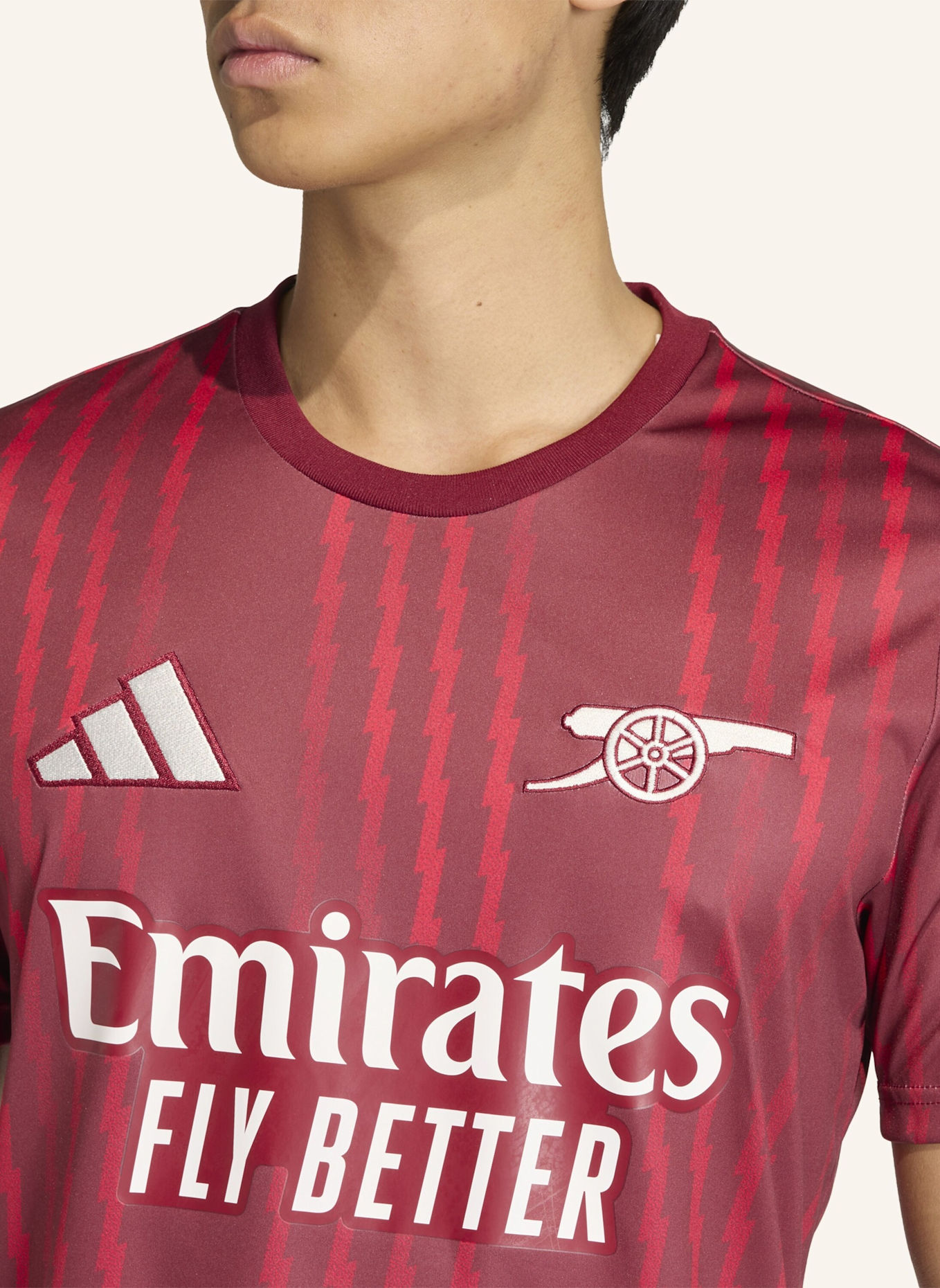 adidas ARSENAL FC 26 PRE-MATCH SHIRT: ROT