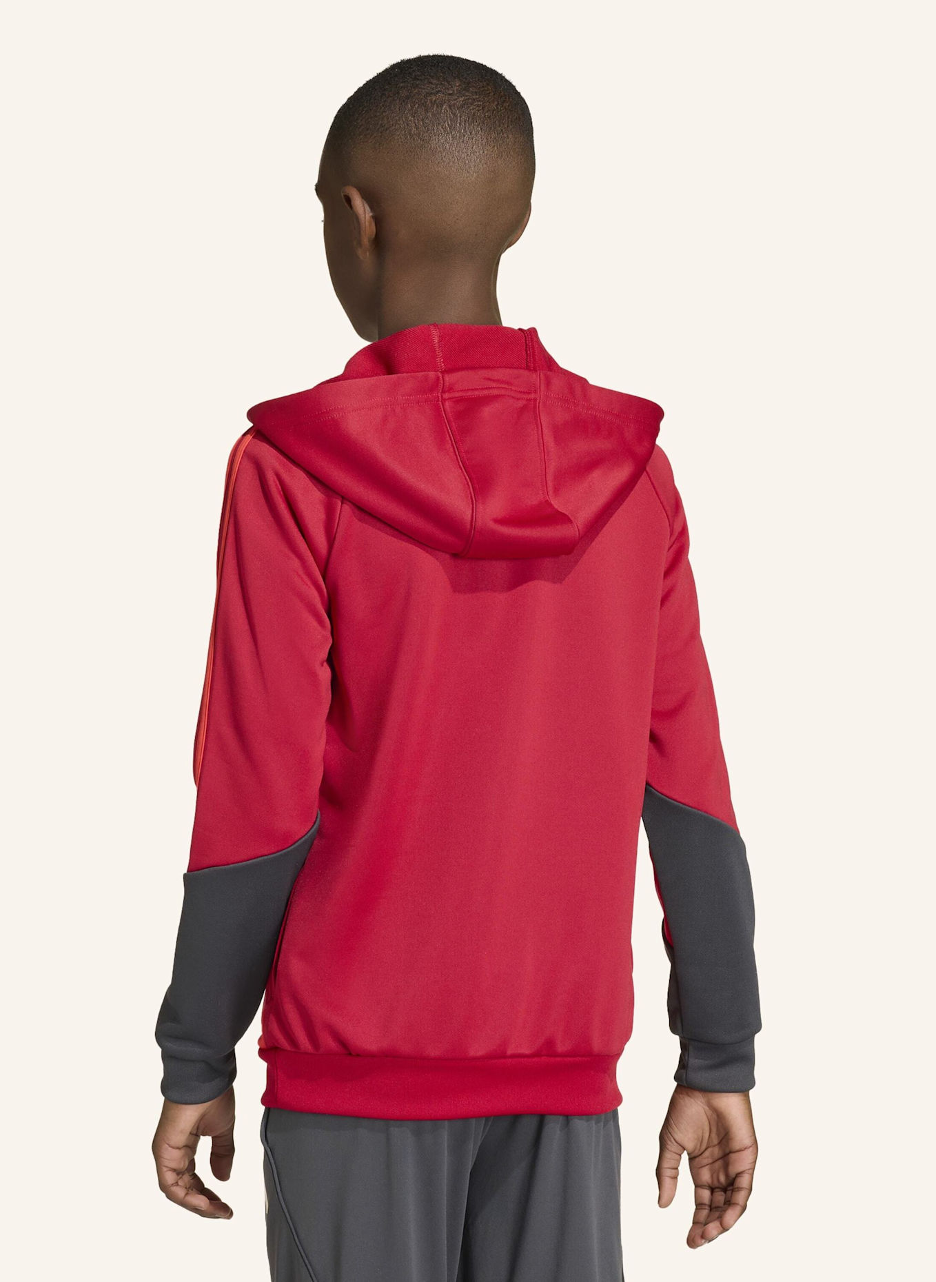 adidas FC LIVERPOOL TIRO 25 COMPETITION TRAINING KAPUZENJACKE FÜR KINDER: ROT