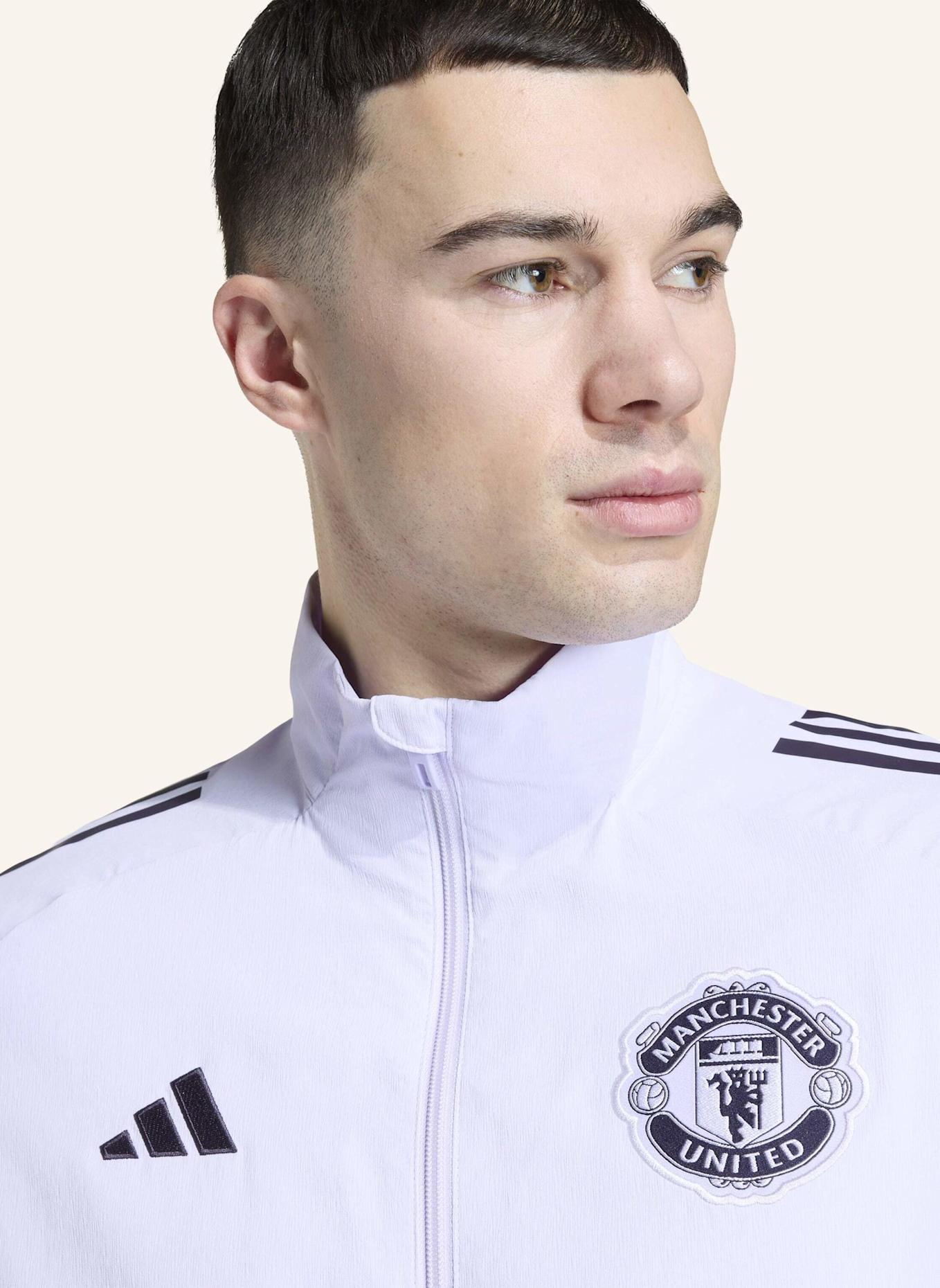adidas MANCHESTER UNITED TIRO 25 COMPETITION PRÄSENTATIONSJACKE: LILA/ SCHWARZ