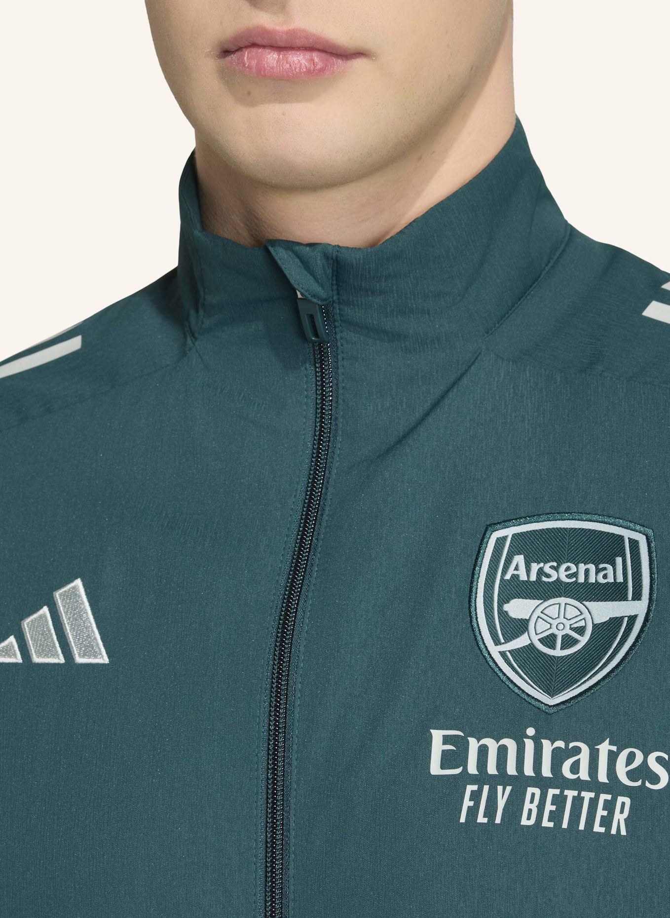 adidas FC ARSENAL TIRO 25 COMPETITION PRÄSENTATIONSJACKE: GRÜN