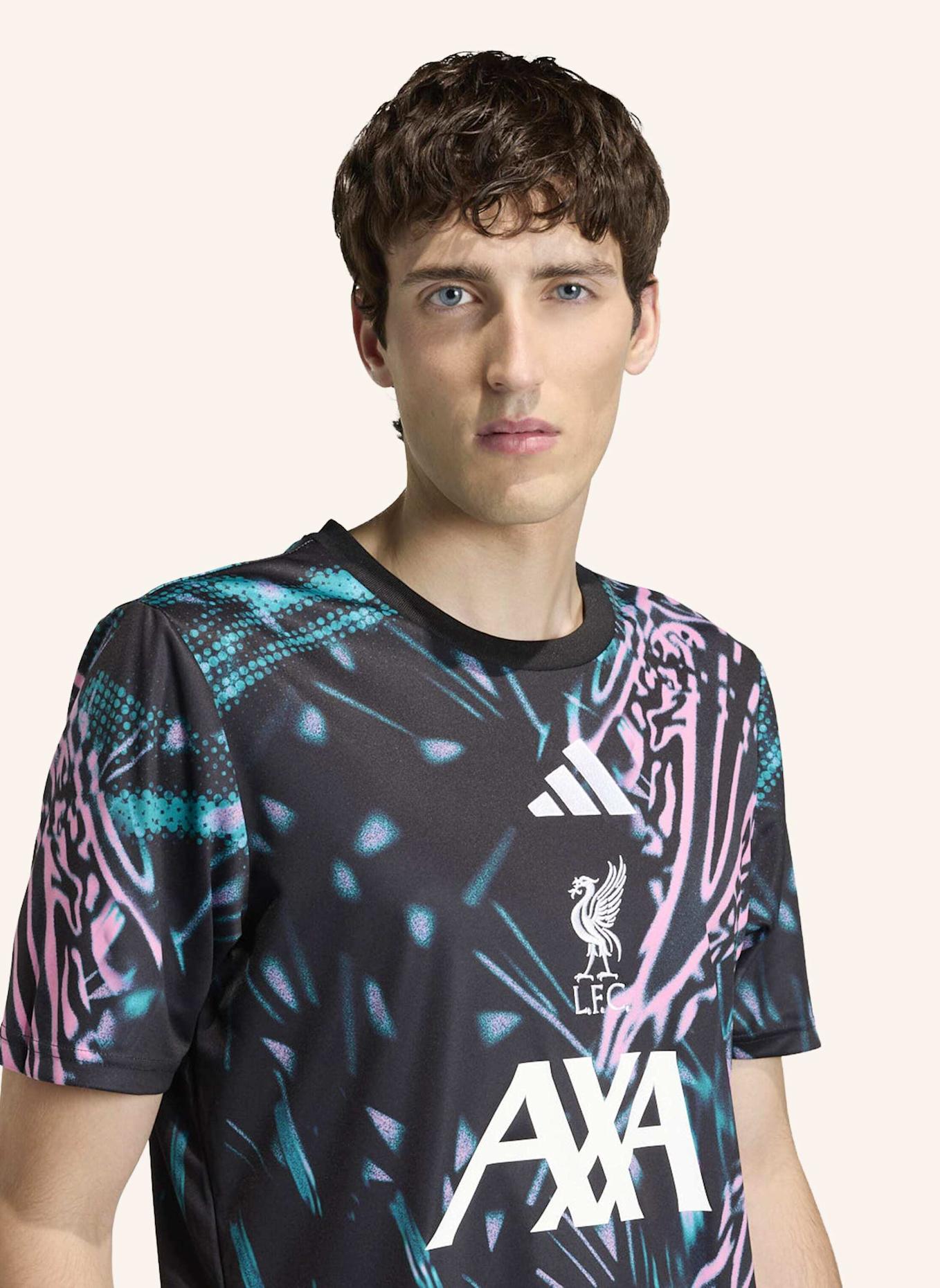 adidas LIVERPOOL FC 25/26 PRE-MATCH TRIKOT: SCHWARZ/ GRÜN/ PINK
