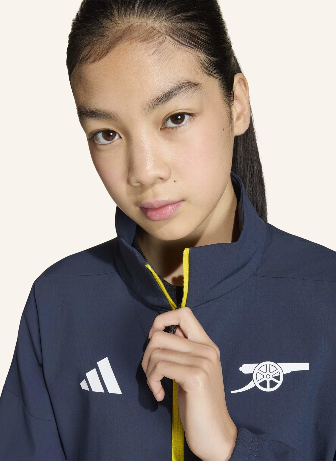 adidas ARSENAL FC Z.N.E. ANTHEM KIDS JACKE: BLAU