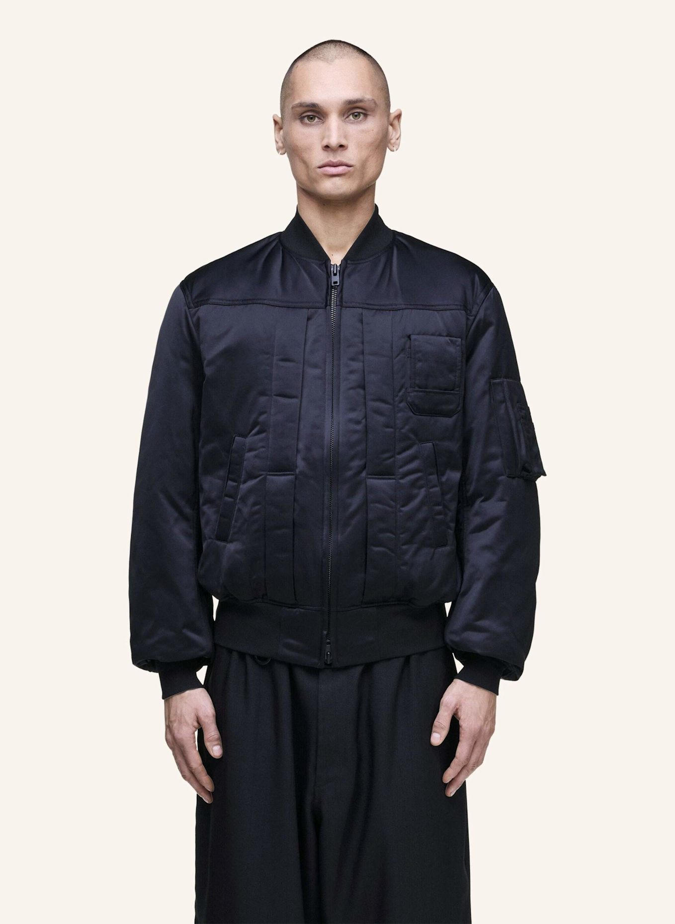 Y-3 Y-3 BOMBERJACKE: SCHWARZ
