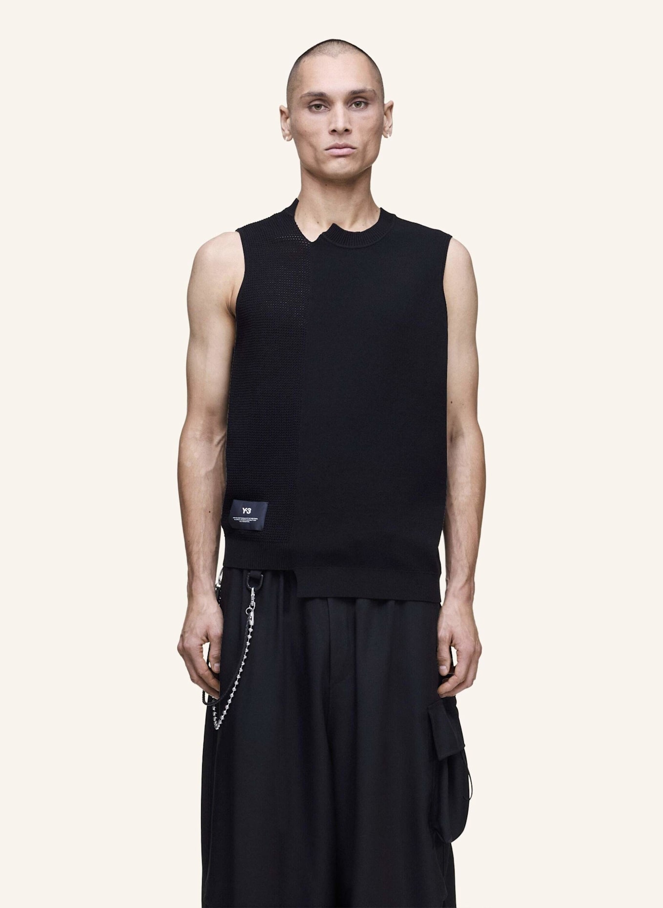 Y-3 Y-3 GFX STRICKWESTE: SCHWARZ