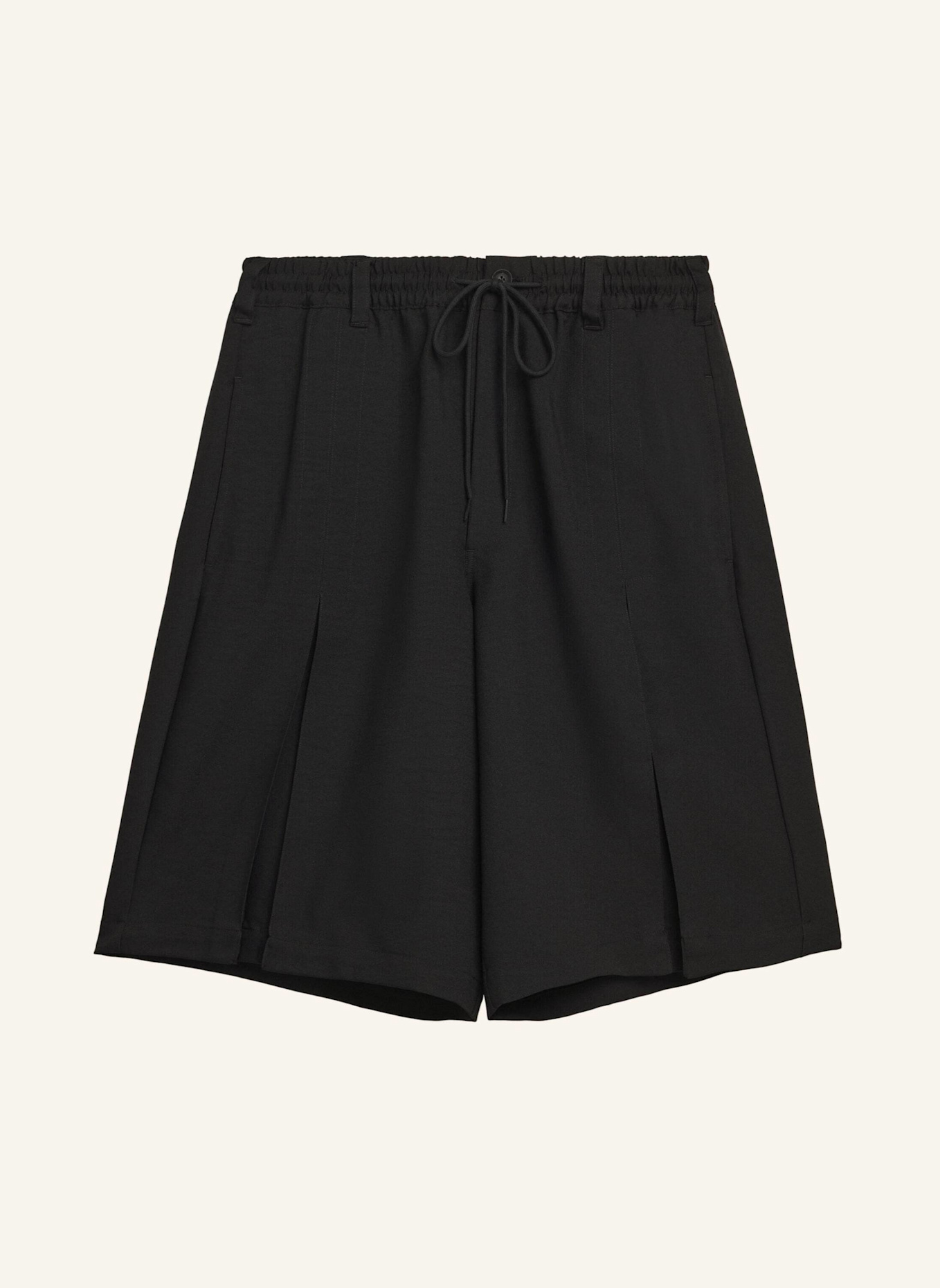 Y-3 Y-3 SPORT UNIFORM SHORTS MIT FALTEN: SCHWARZ
