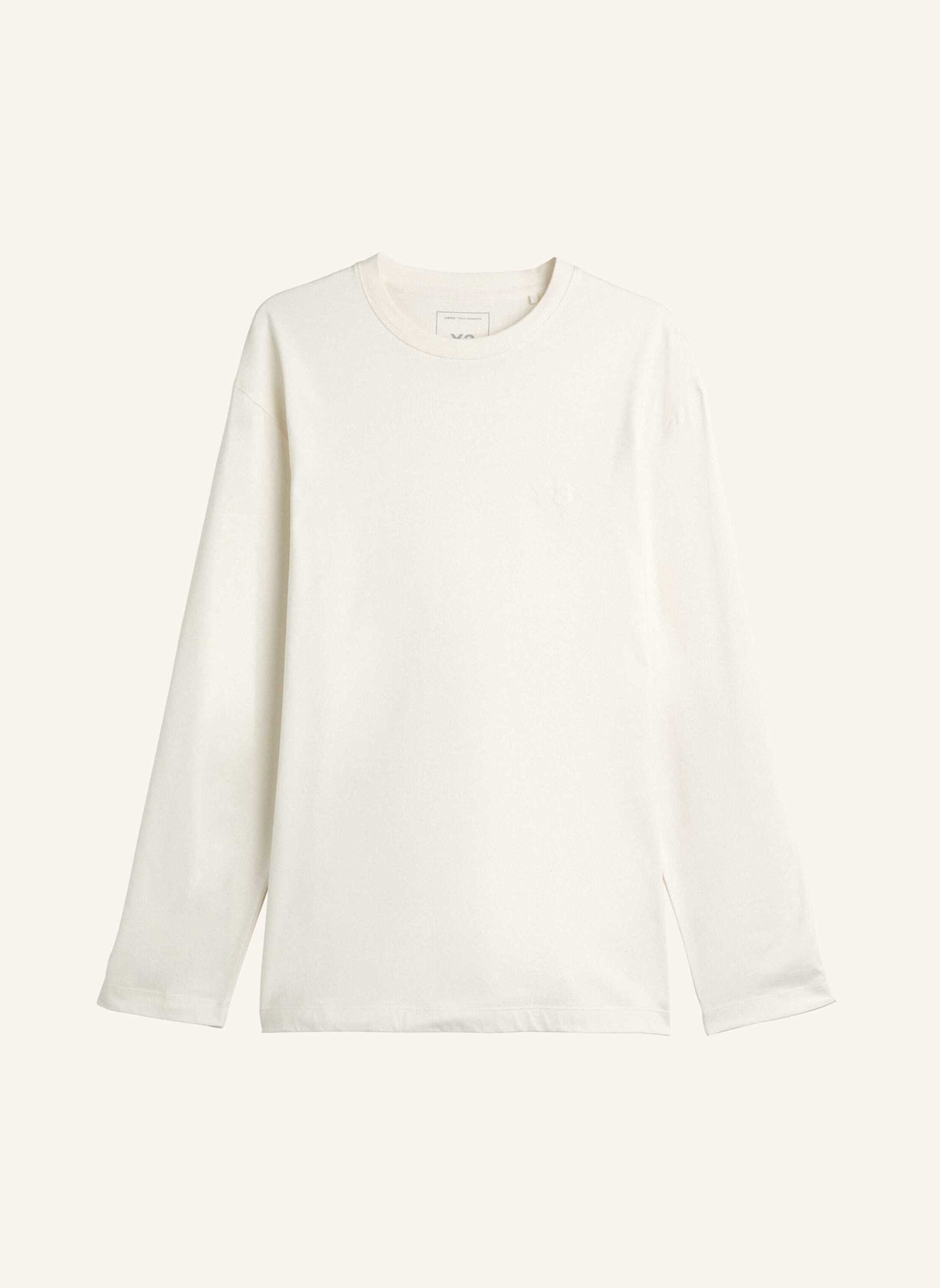 Y-3 Y-3 LOGO LANGARMSHIRT: WEISS