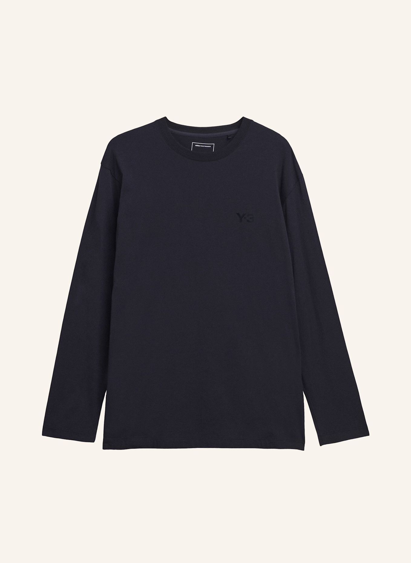 Y-3 Y-3 LOGO LANGARMSHIRT: SCHWARZ