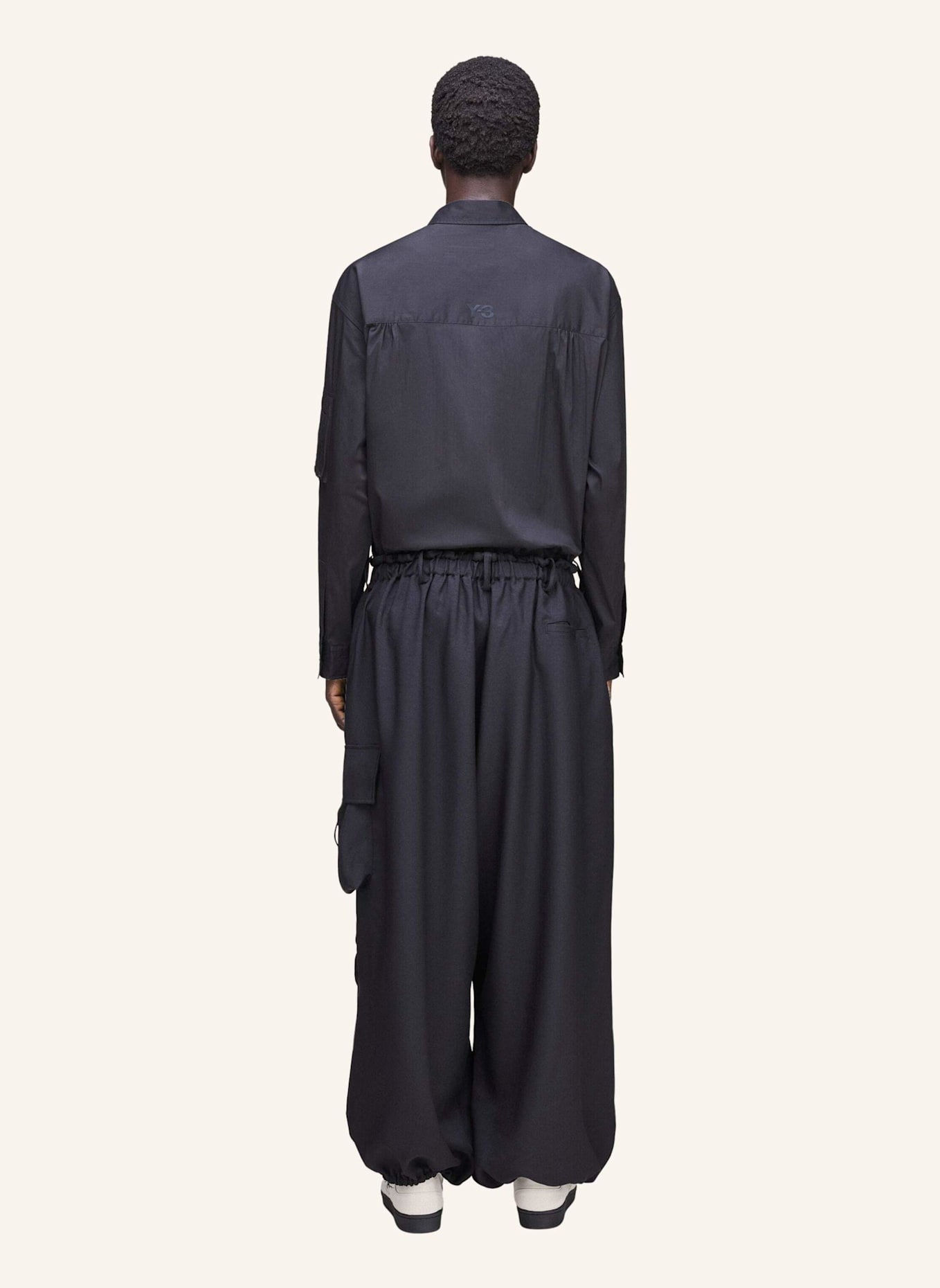 Y-3 Y-3 SPORT UNIFORM WEITE CARGOHOSE: SCHWARZ