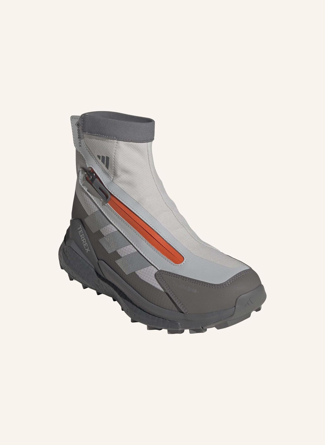 adidas TERREX TERREX FREE HIKER 2 GTX CLIMAWARM+ WANDERSCHUH: GRAU/ SILBER