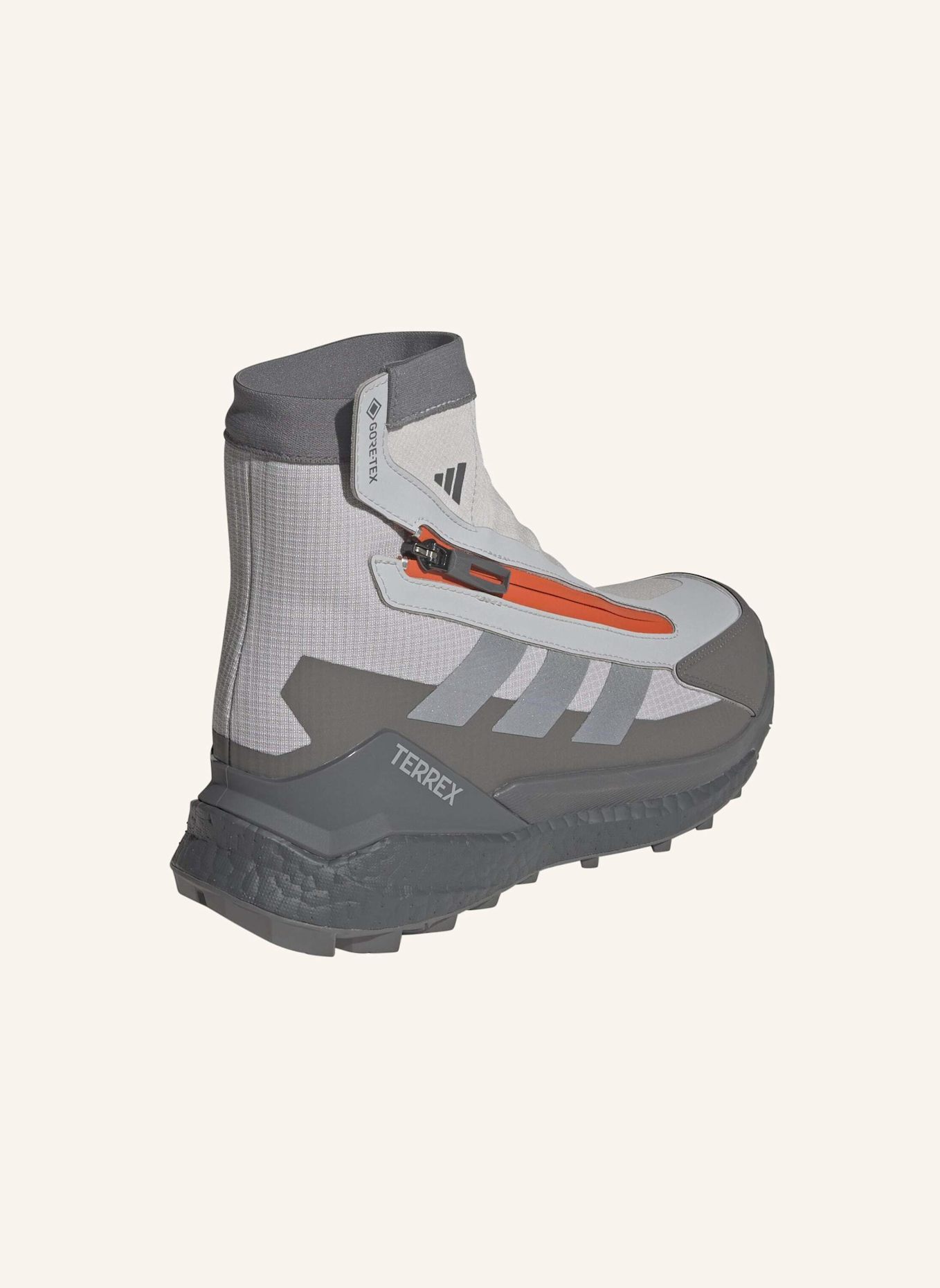 adidas TERREX TERREX FREE HIKER 2 GTX CLIMAWARM+ WANDERSCHUH: GRAU/ SILBER