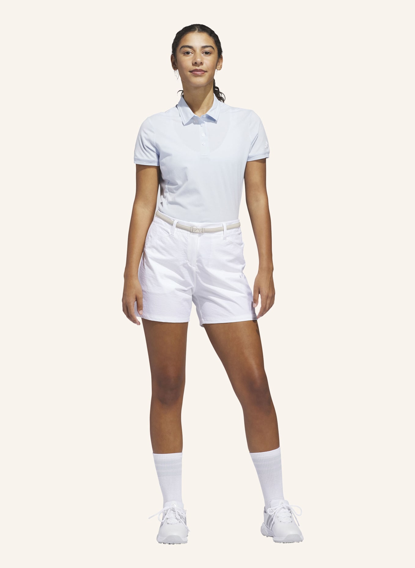 adidas ULTIMATE365+ TWISTWEAVE 5-INCH SHORTS: WEISS