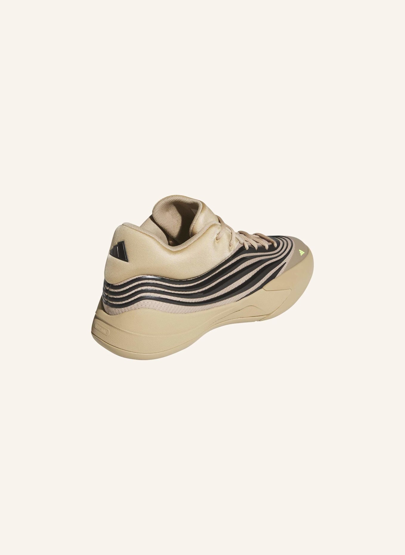 adidas Basketballschuhe DAME X: BEIGE/ SCHWARZ/ GELB