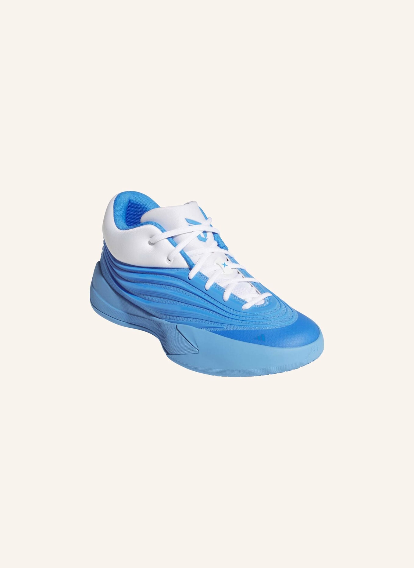 adidas Basketballschuhe DAME X: BLAU/ WEISS