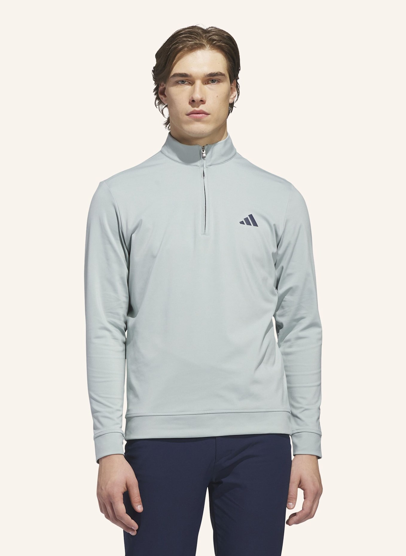 adidas ULTIMATE365 CLASSIC QUARTER-ZIP: GRÜN