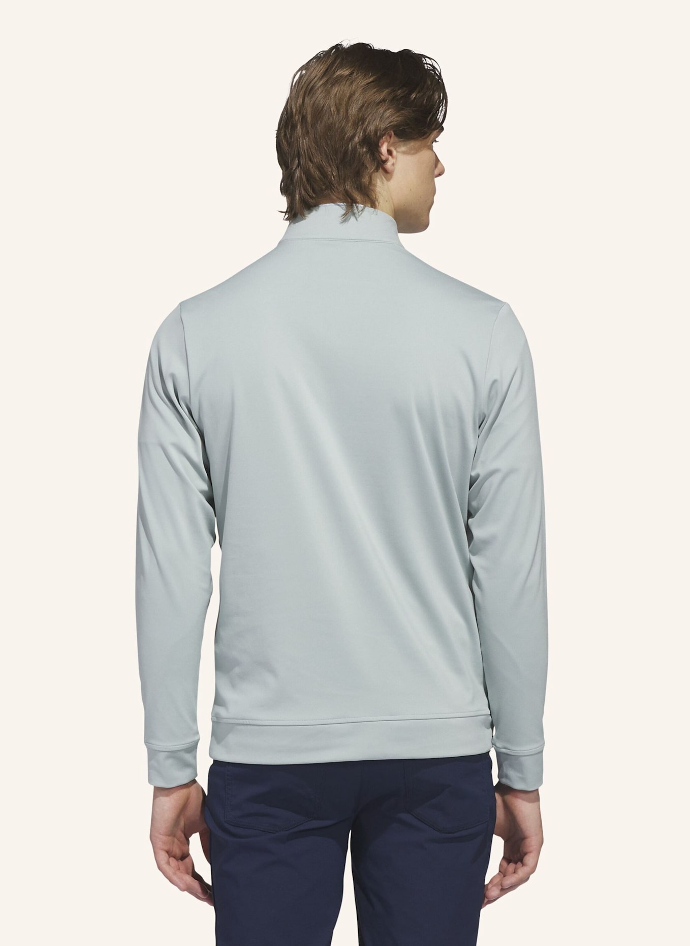 adidas ULTIMATE365 CLASSIC QUARTER-ZIP: GRÜN