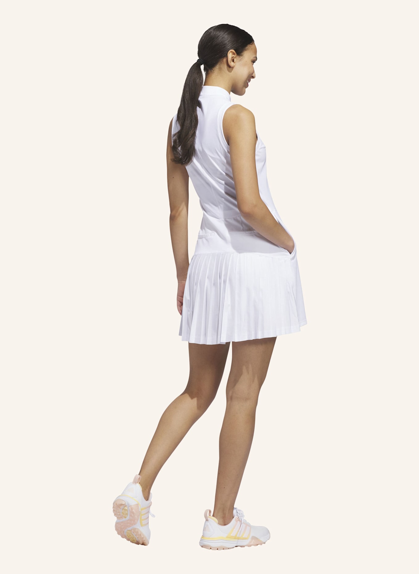 adidas ULTIMATE365 TOUR KLEID: WEISS