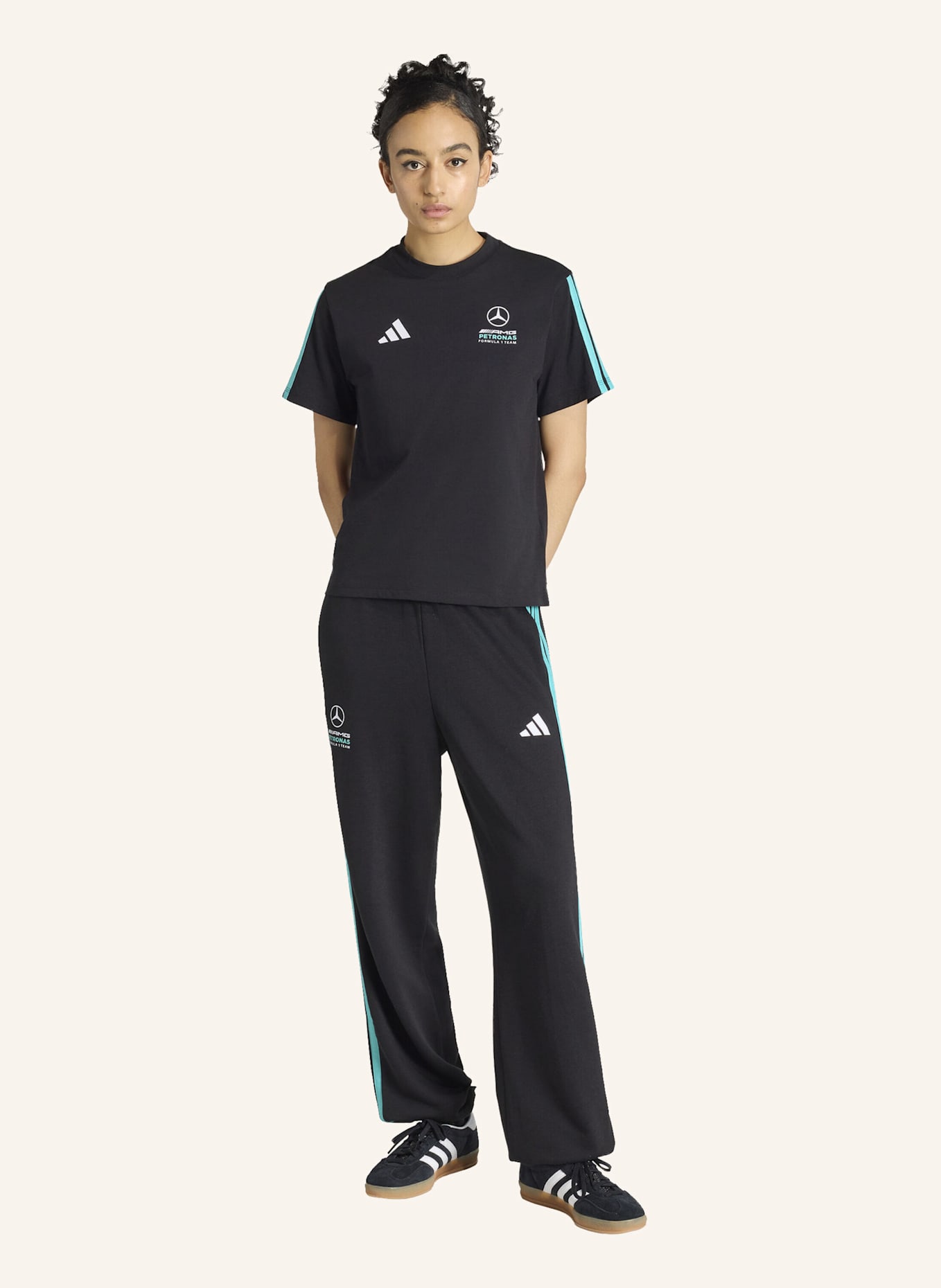 adidas MERCEDES-AMG PETRONAS FORMULA 1 TEAM DNA HOSE: SCHWARZ
