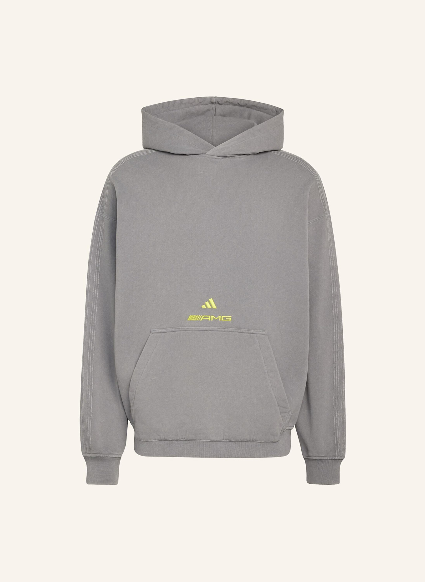 adidas AMG WASHED HOODIE: GRAU