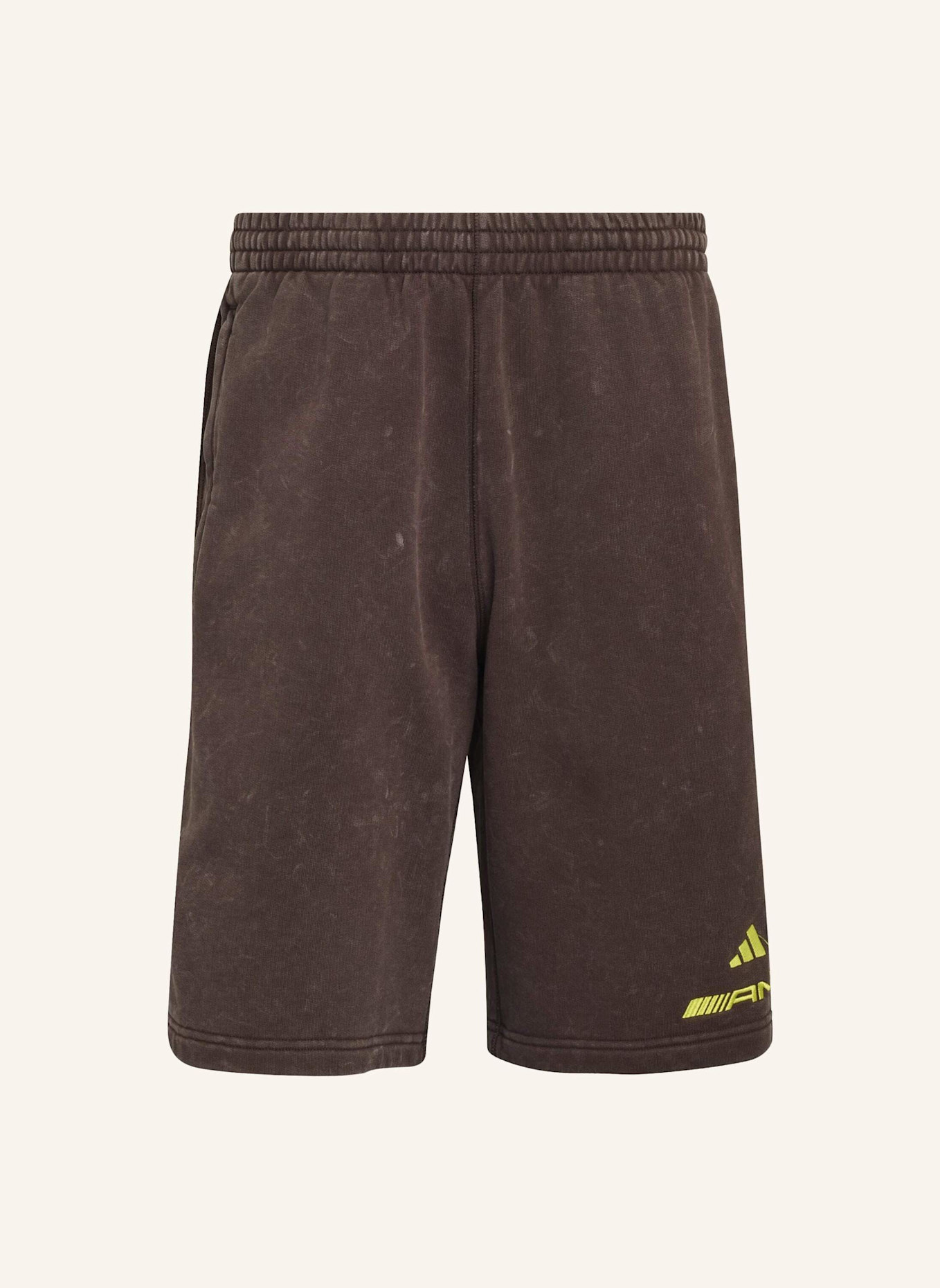 adidas AMG WASHED SHORTS: BRAUN