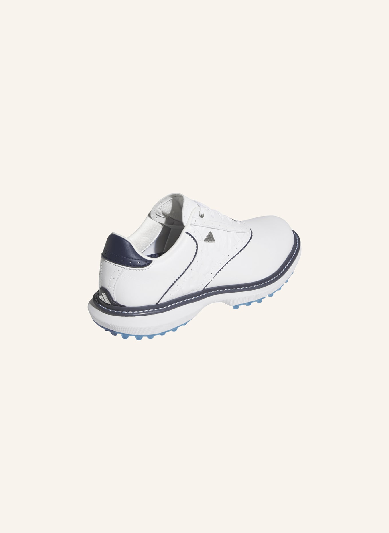 adidas MC70 SPIKELESS GOLFSCHUH: WEISS/ BLAU