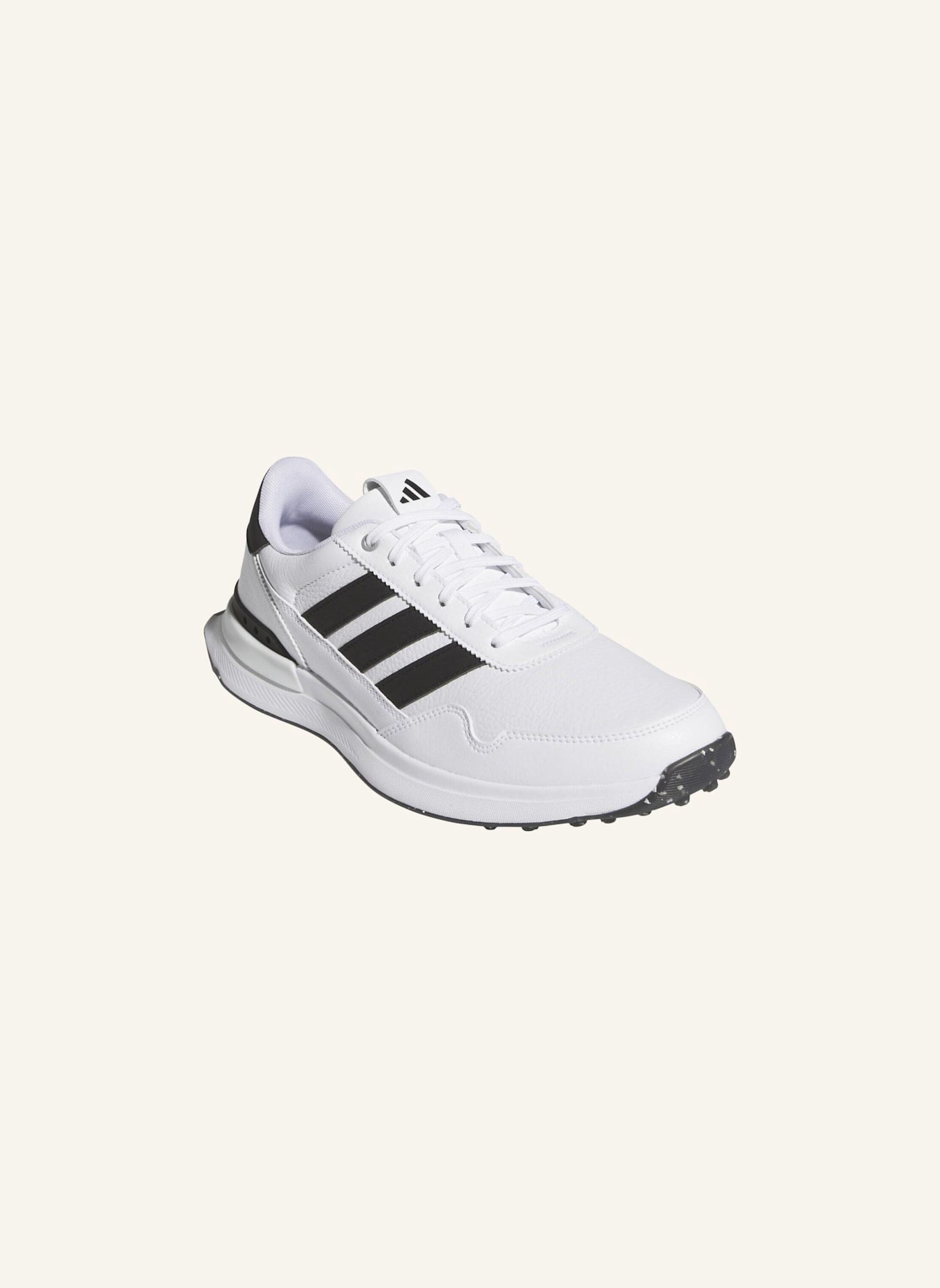 adidas S2G 26 LEATHER SPIKELESS GOLFSCHUH: WEISS/ SCHWARZ