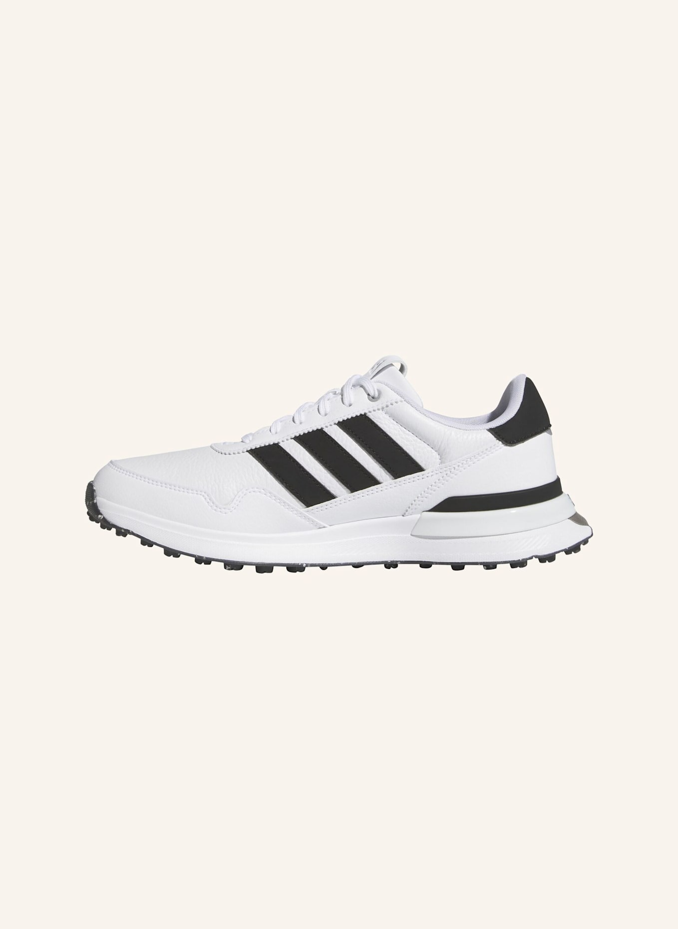 adidas S2G 26 LEATHER SPIKELESS GOLFSCHUH: WEISS/ SCHWARZ