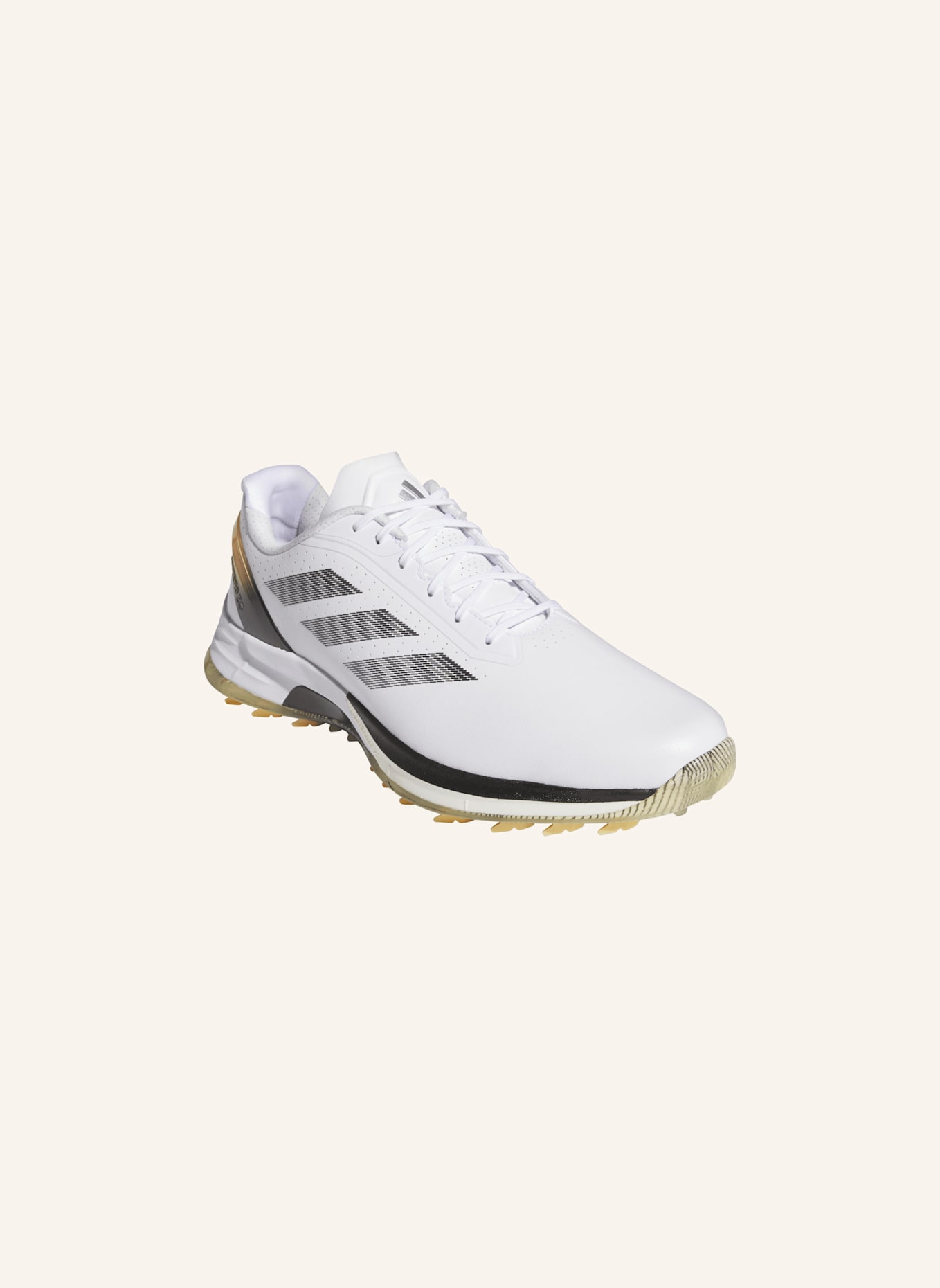 adidas ADIZERO ZG SPIKELESS GOLFSCHUH: WEISS/ SCHWARZ/ ORANGE