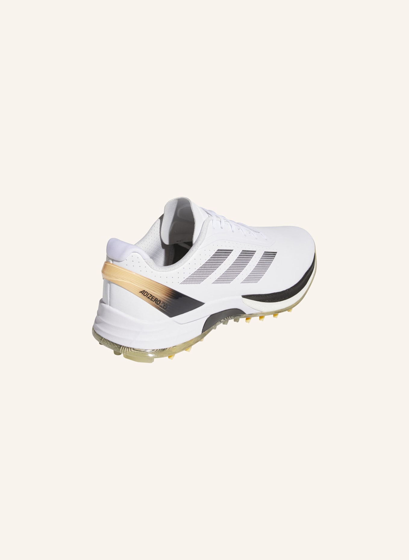 adidas ADIZERO ZG SPIKELESS GOLFSCHUH: WEISS/ SCHWARZ/ ORANGE