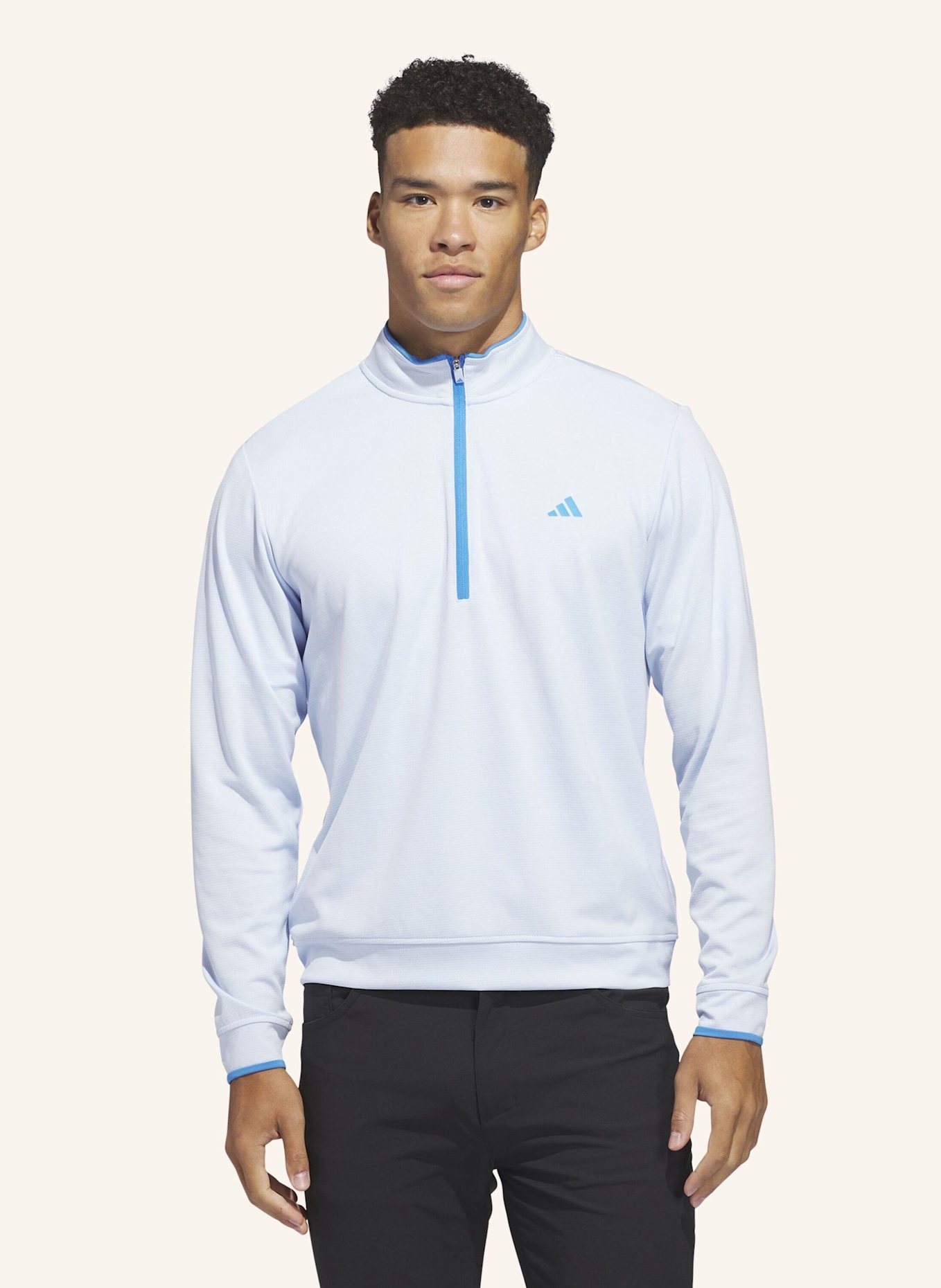 adidas LIGHTWEIGHT HALF-ZIP OBERTEIL: BLAU
