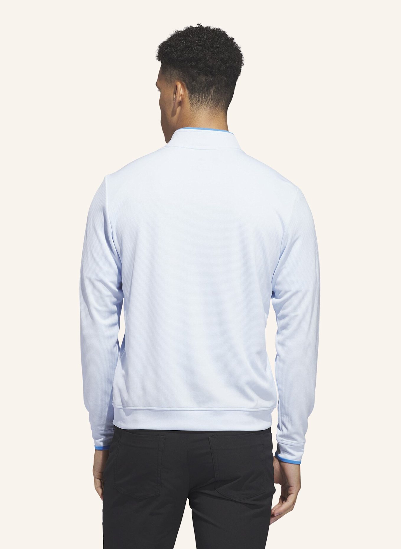 adidas LIGHTWEIGHT HALF-ZIP OBERTEIL: BLAU