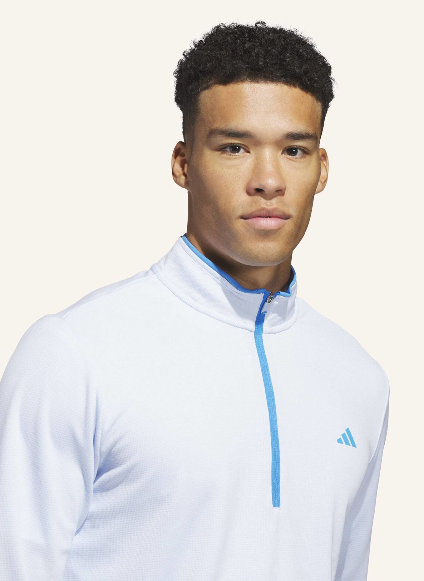 adidas LIGHTWEIGHT HALF-ZIP OBERTEIL: BLAU