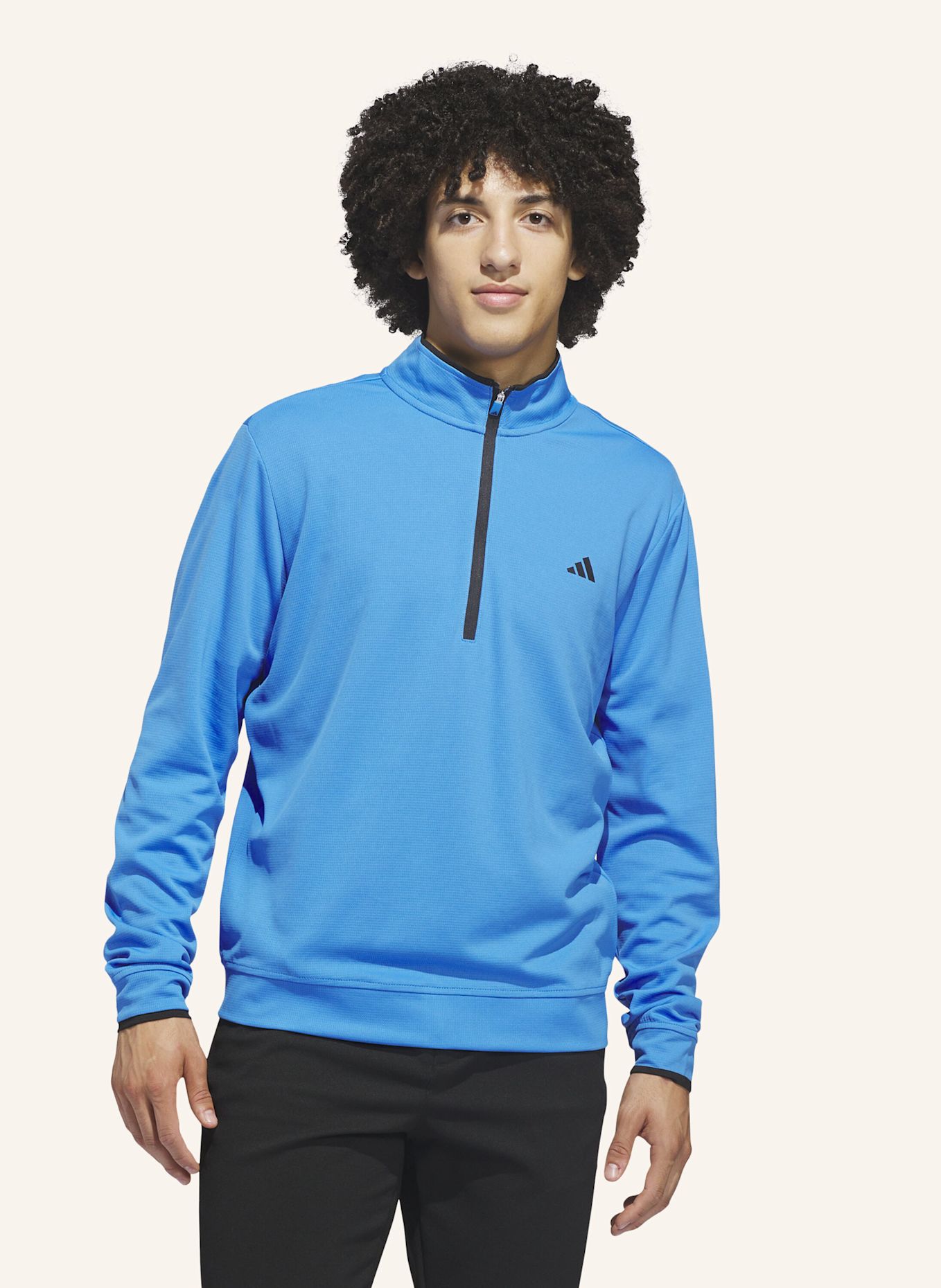 adidas LIGHTWEIGHT HALF-ZIP OBERTEIL: BLAU