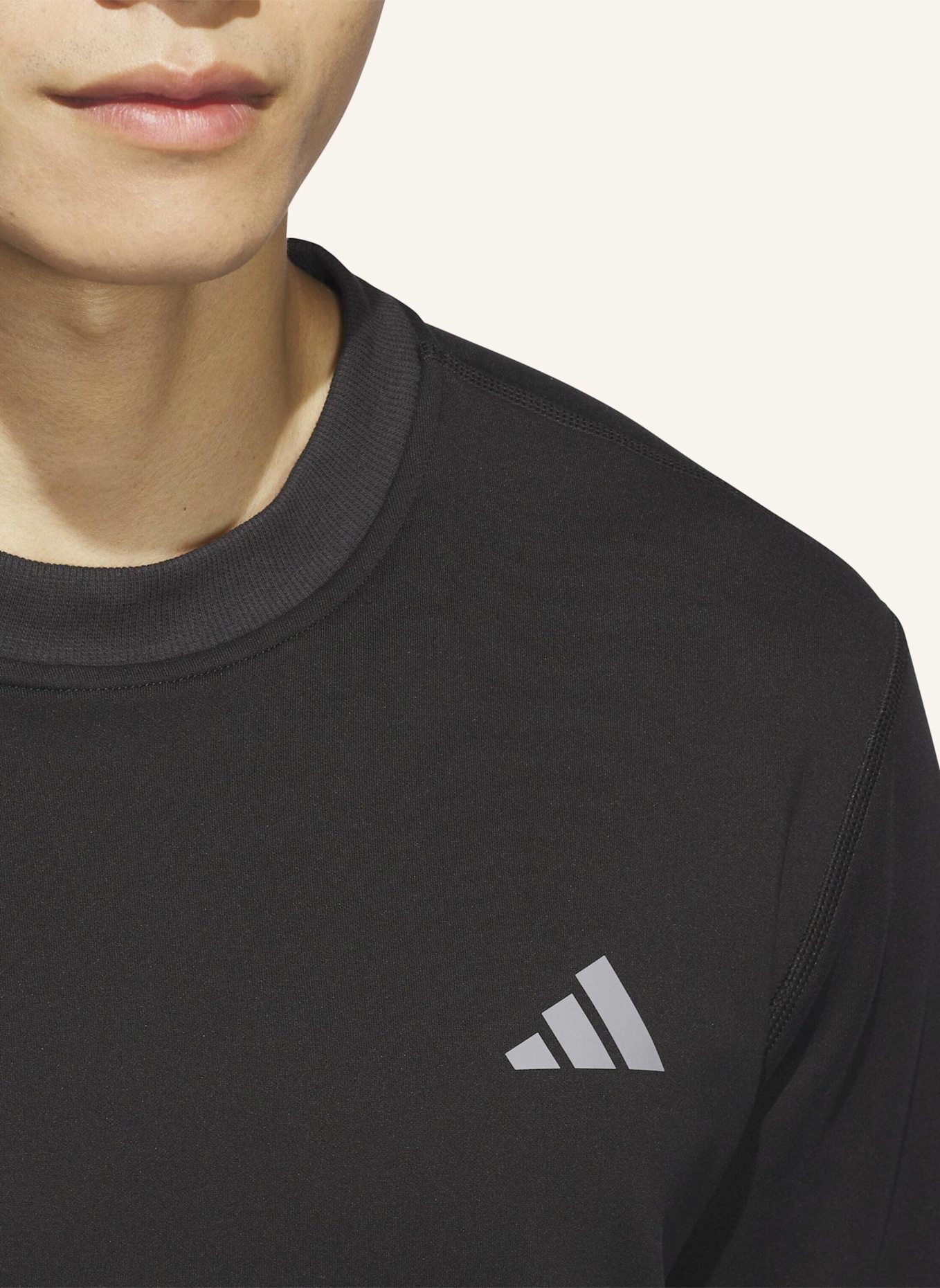 adidas ULTIMATE365 CLIMAWARM SWEATSHIRT, RUNDHALSAUSSCHNITT: SCHWARZ