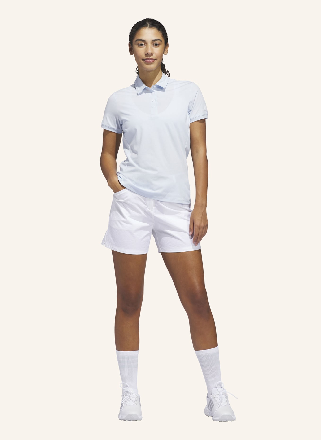 adidas ULTIMATE365 TOUR TWISTKNIT POLOSHIRT: BLAU