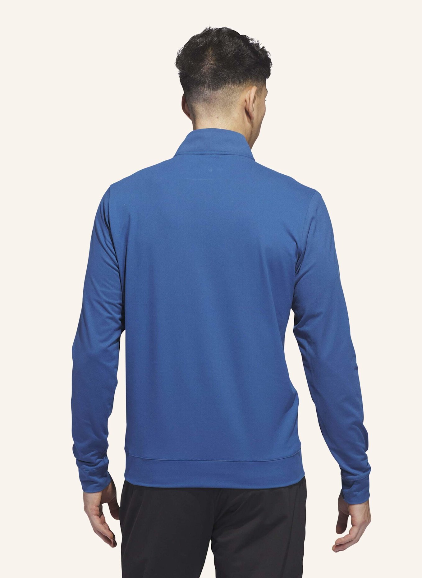 adidas ULTIMATE365 TOUR QUARTER-ZIP PULLOVER: BLAU