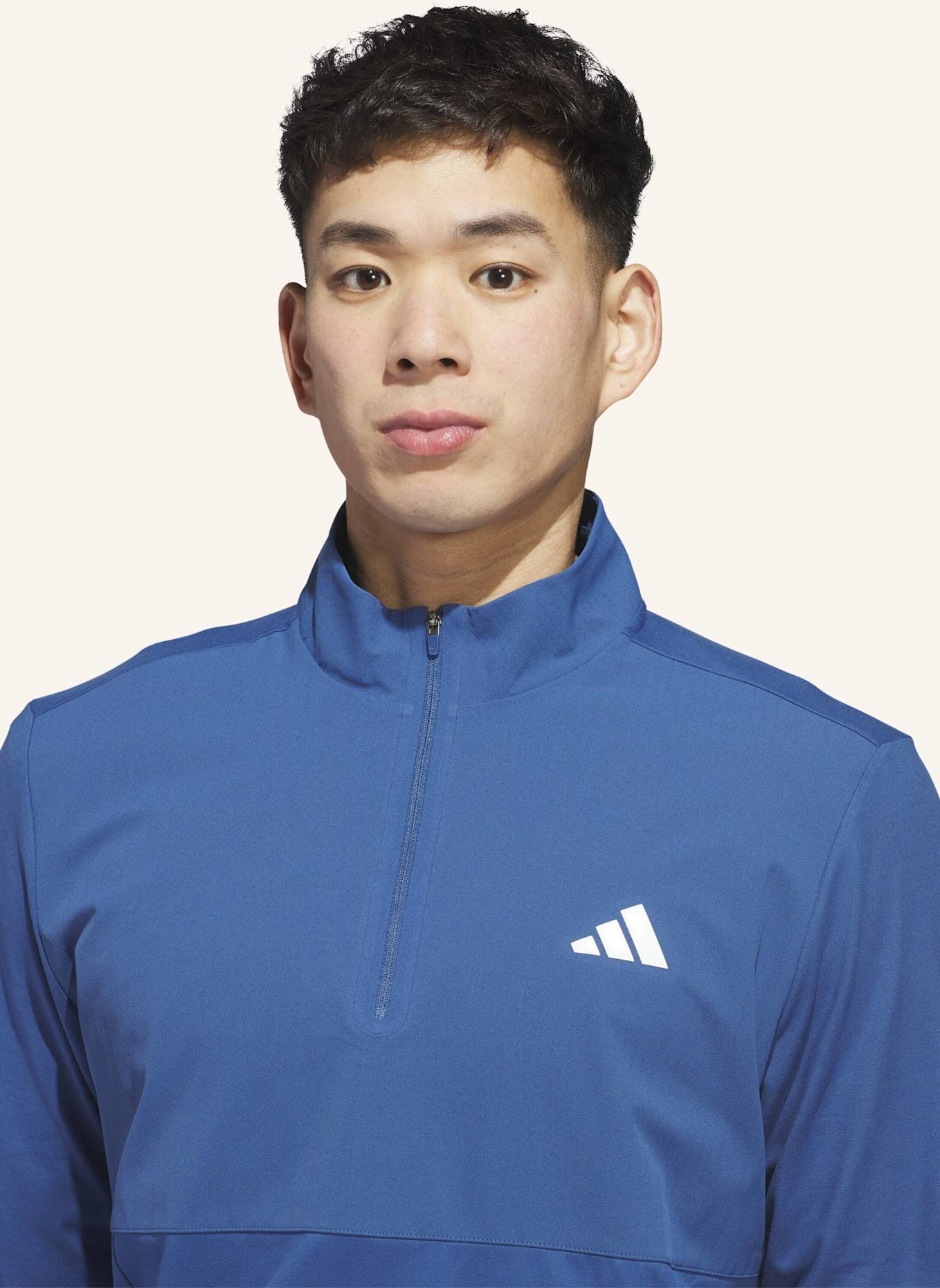 adidas ULTIMATE365 TOUR QUARTER-ZIP PULLOVER: BLAU