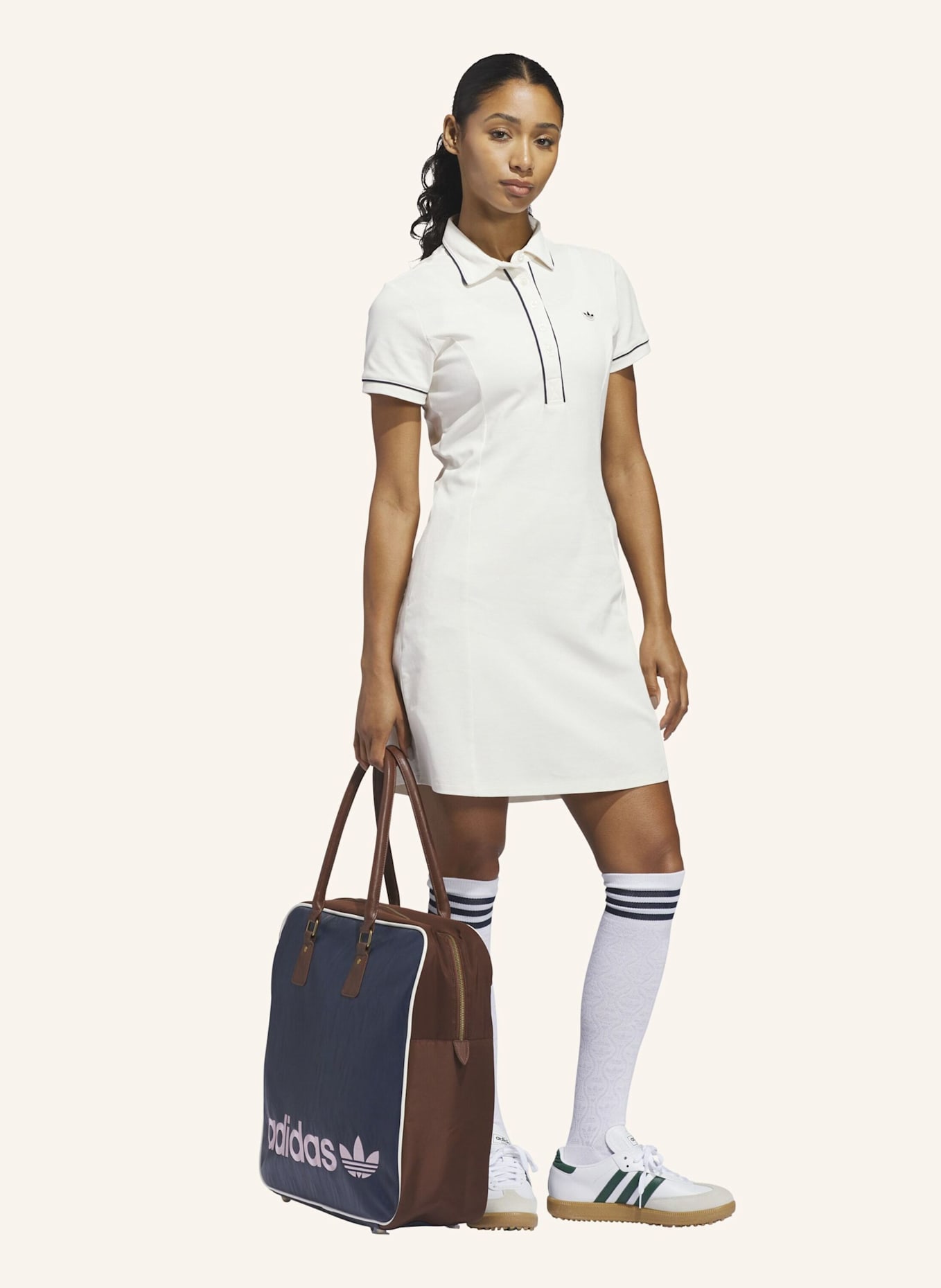 adidas Originals Piqué-Polokleid ORIGINALS: WEISS