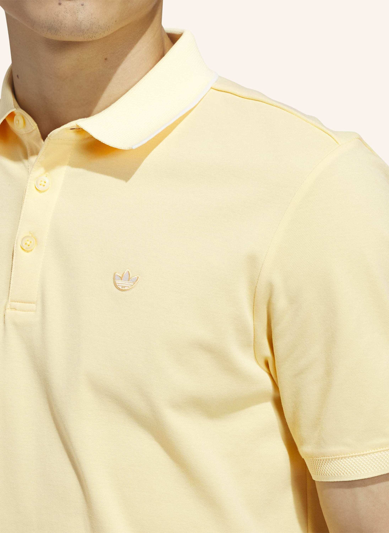 adidas ORIGINALS TWISTKNIT TREFOIL POLOSHIRT: ORANGE