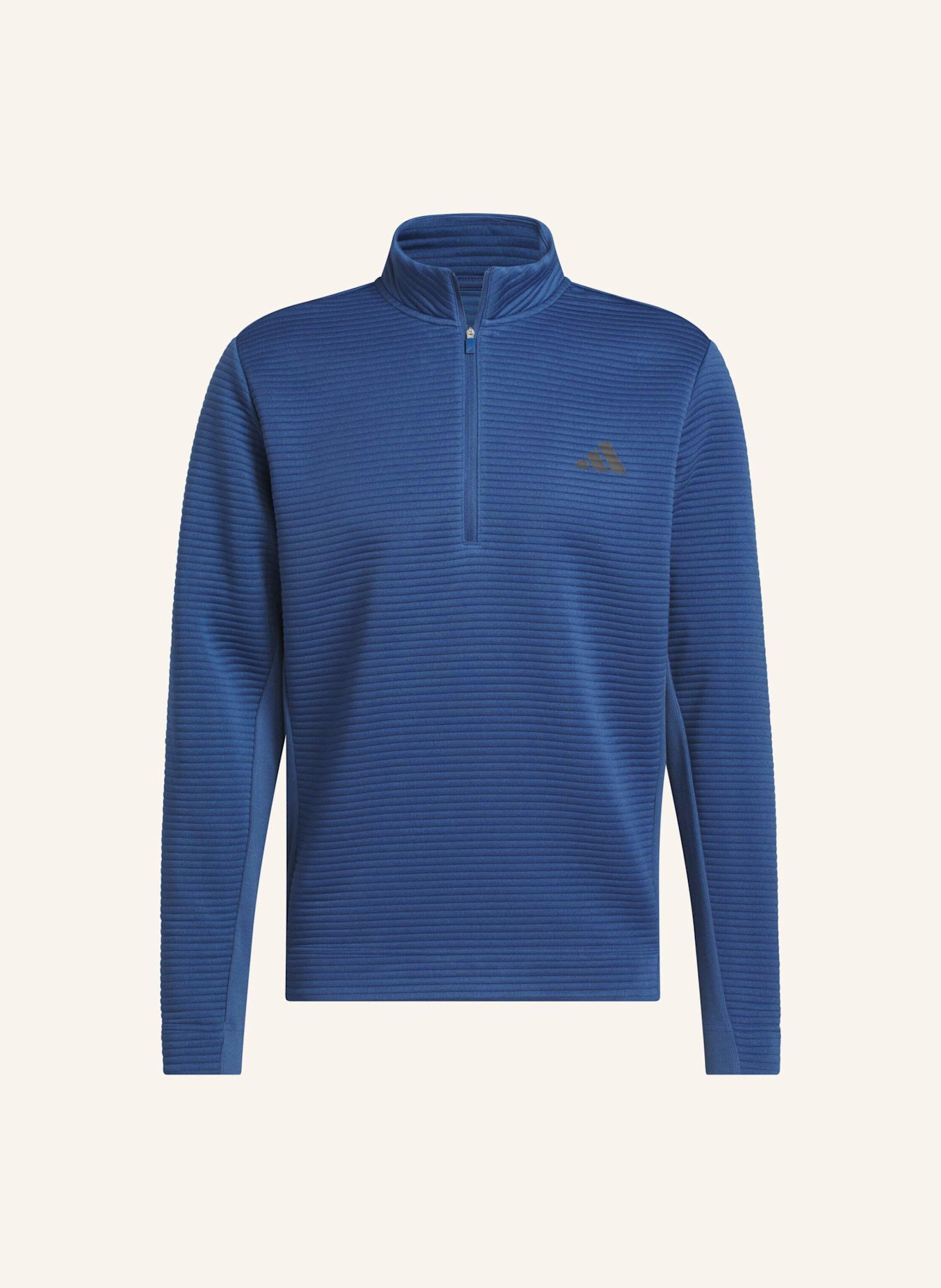 adidas ULTIMATE365 DWR TEXTURED QUARTER ZIP PULLOVER: BLAU