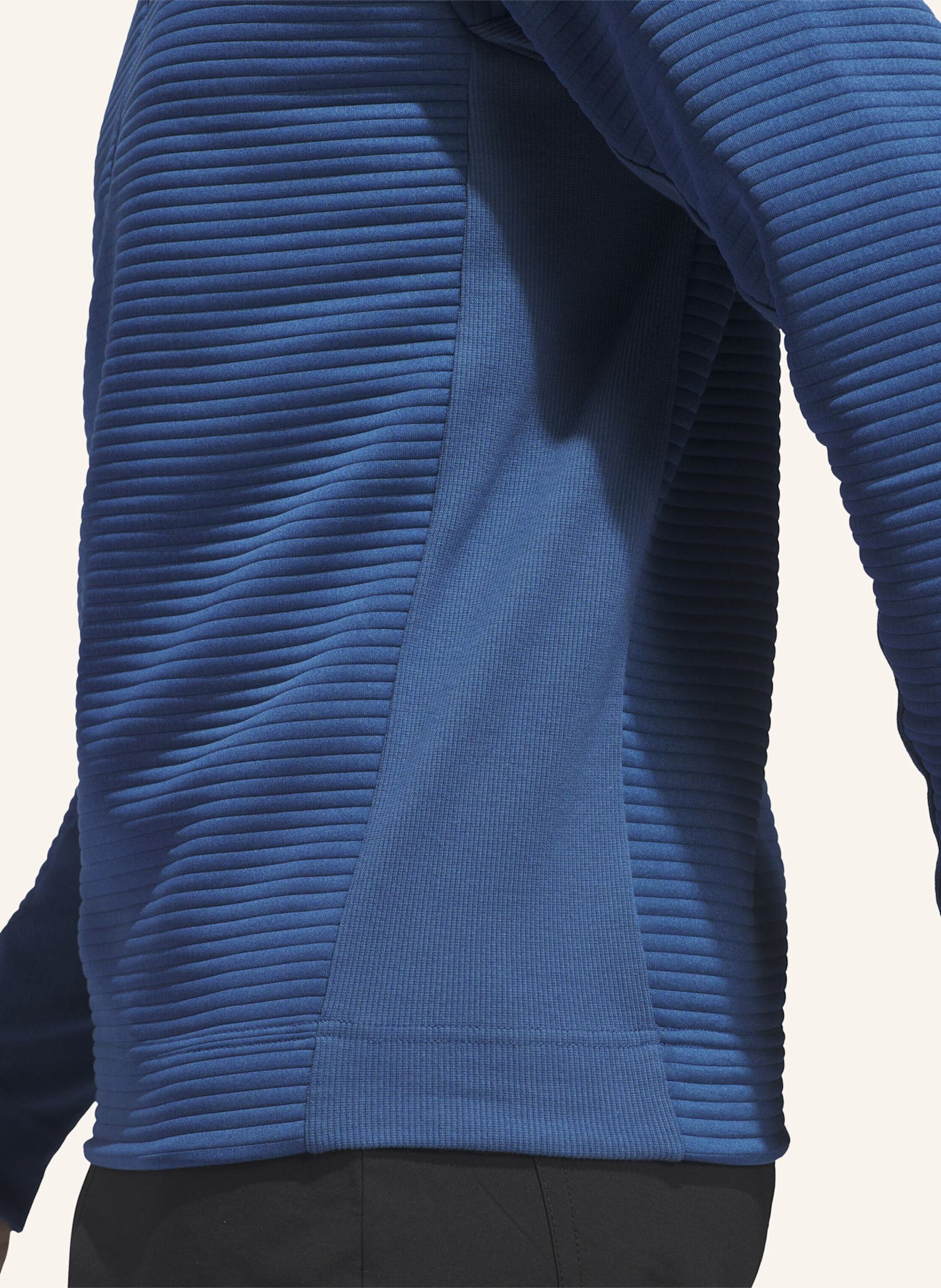adidas ULTIMATE365 DWR TEXTURED QUARTER ZIP PULLOVER: BLAU