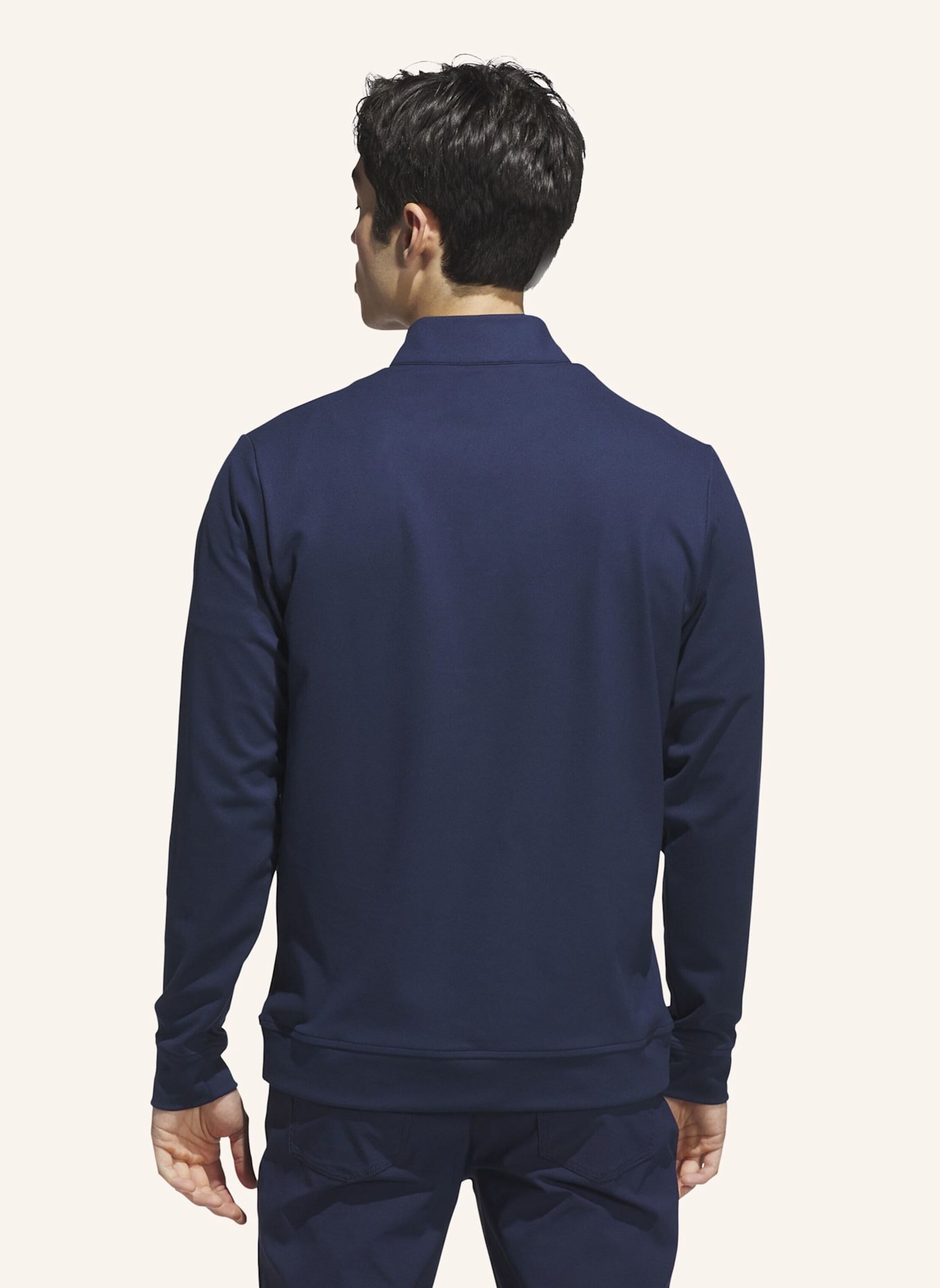 adidas ULTIMATE365 CLASSIC QUARTER-ZIP: BLAU