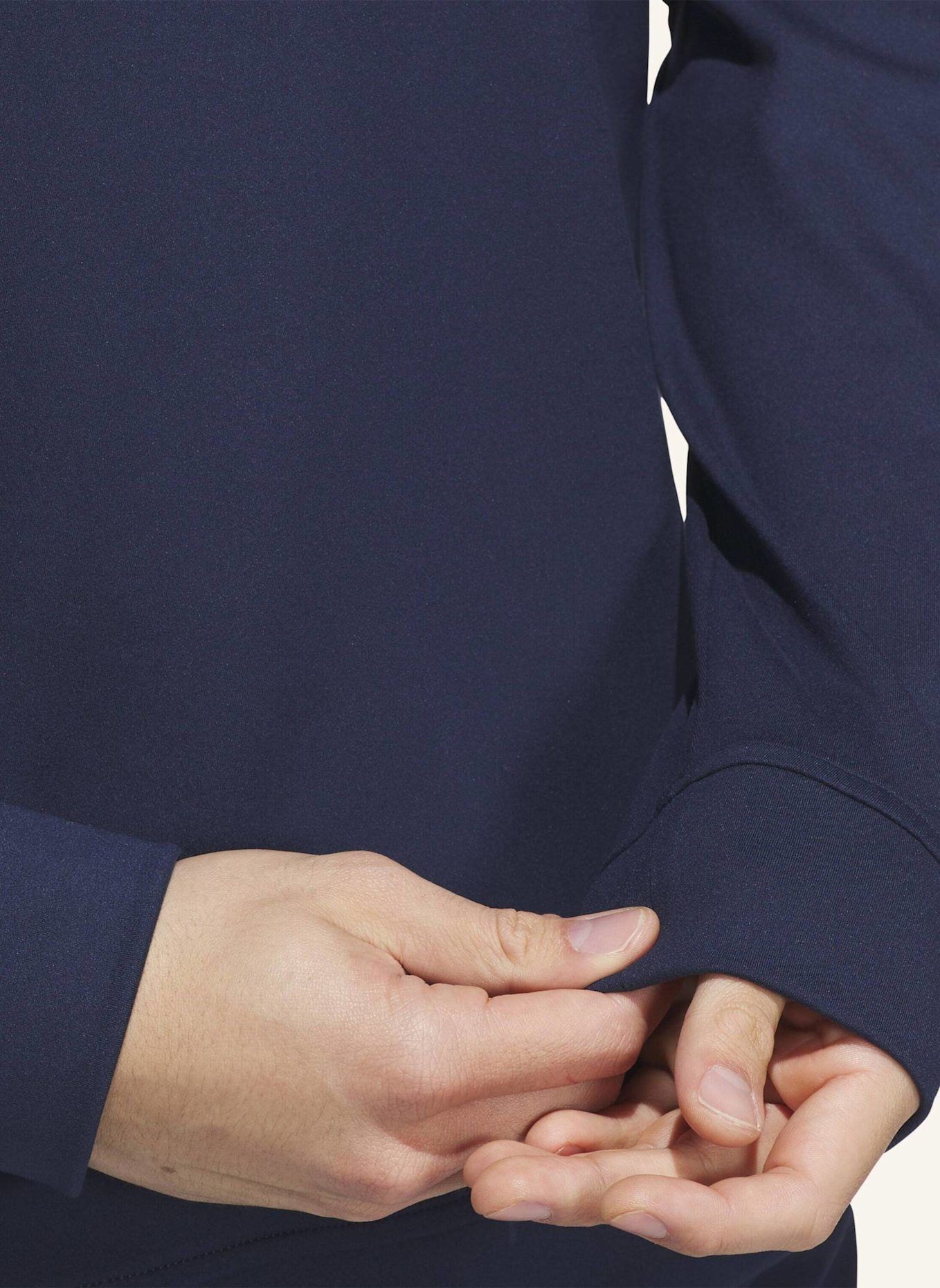 adidas ULTIMATE365 CLASSIC QUARTER-ZIP: BLAU