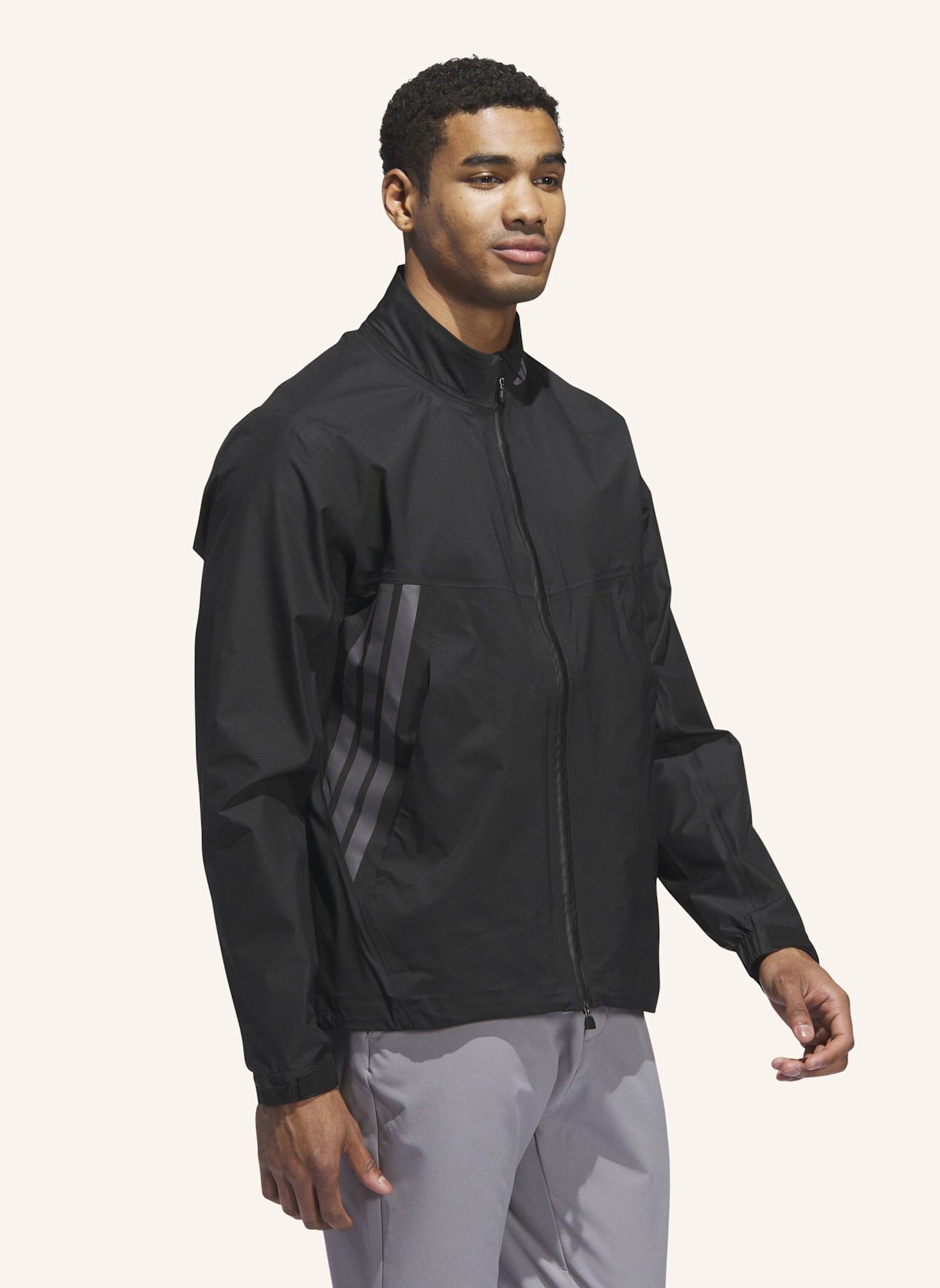 adidas ULTIMATE365 TOUR CLIMAPROOF+ JACKE MIT DURCHGEHENDEM REISSVERSCHLUSS: SCHWARZ