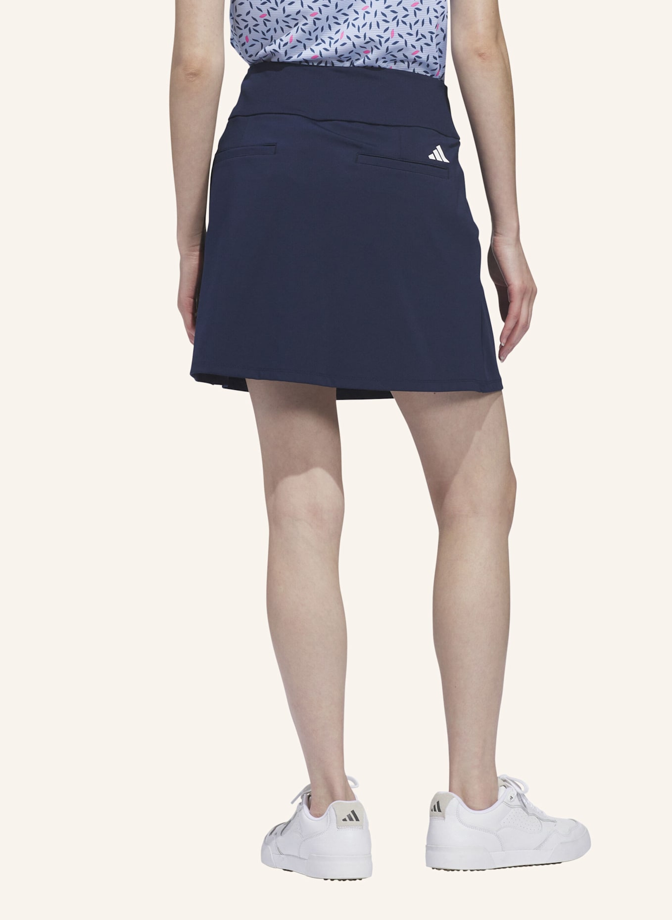 adidas ULTIMATE365 SOLID SKORT, GEWIRKTES MATERIAL: BLAU