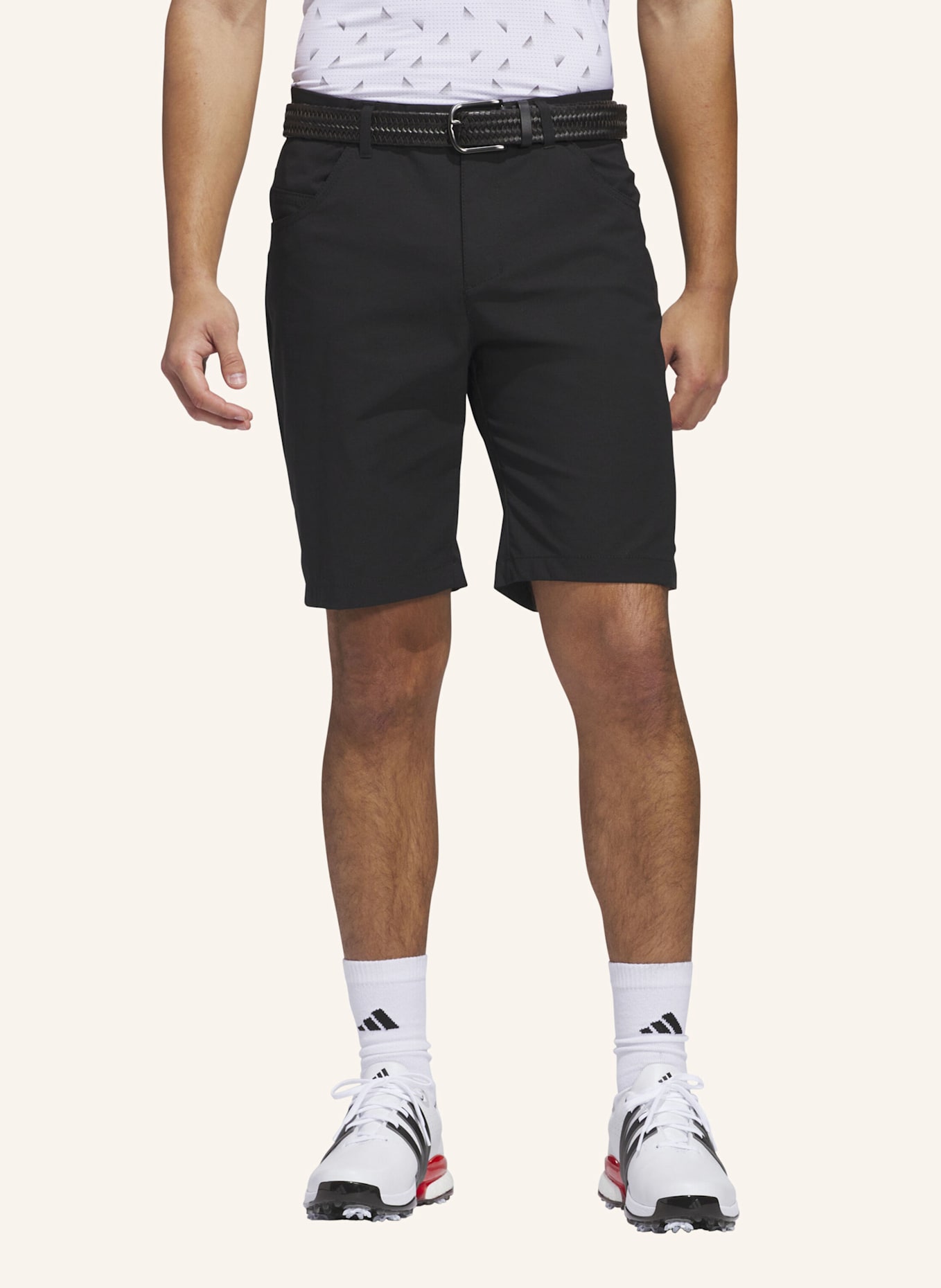 adidas ULTIMATE365 5-POCKET GOLF SHORTS: SCHWARZ