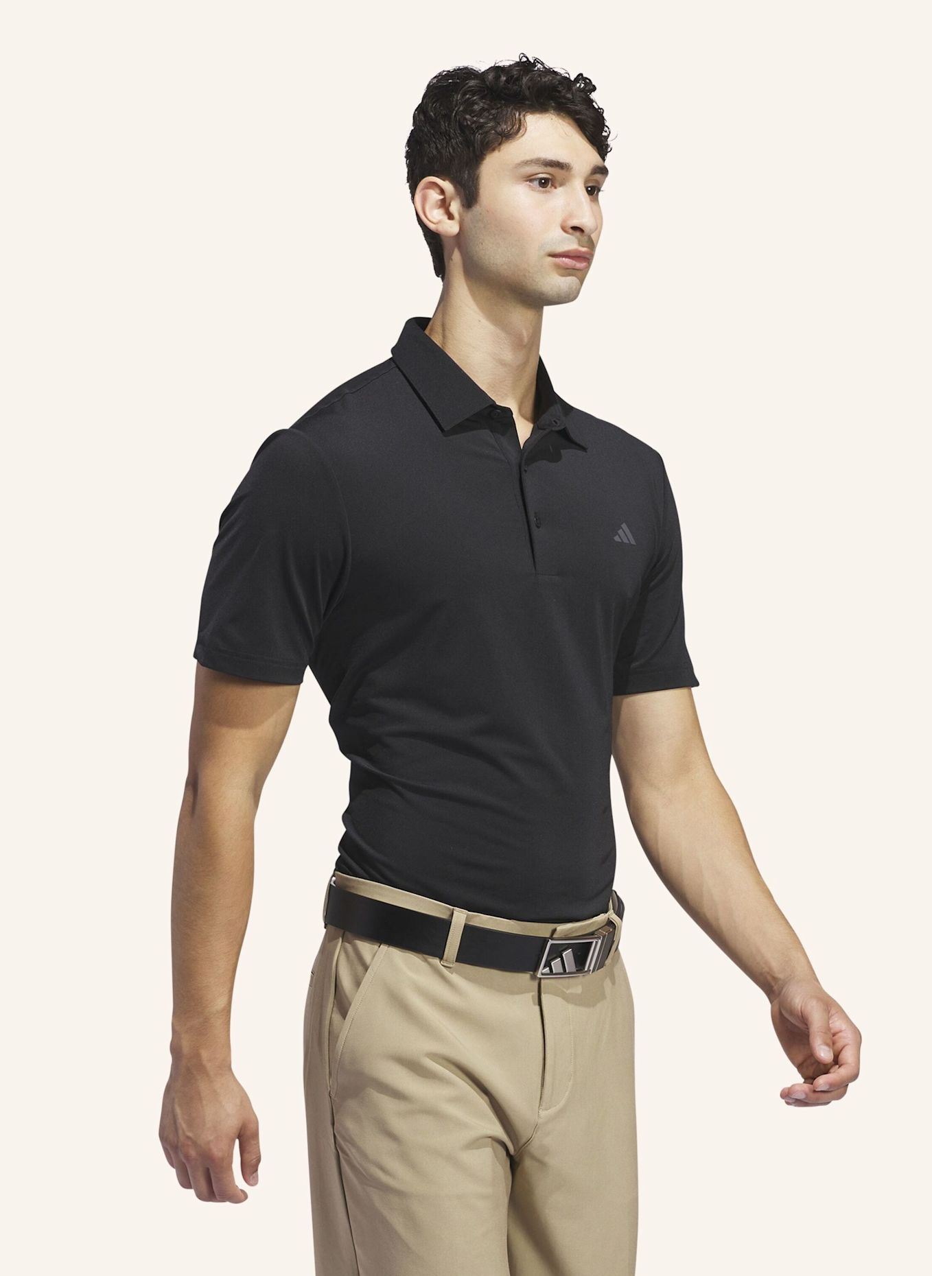 adidas ULTIMATE365 SOLID POLOSHIRT: SCHWARZ